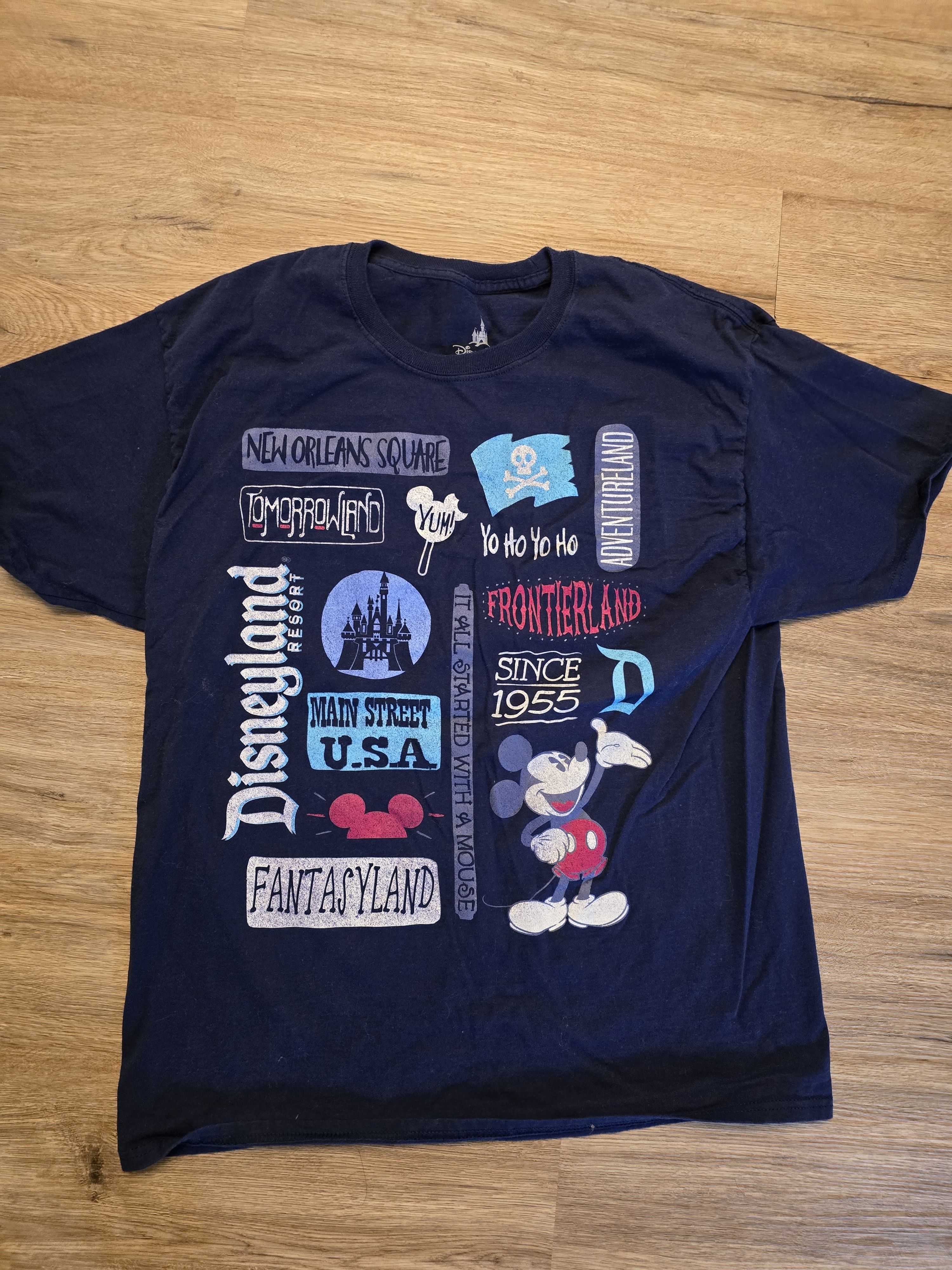 Disney Disneyland Park Unisex Navy Short Sleeve T-shirt XL Size US XL / EU 56 / 4 - 2 Thumbnail