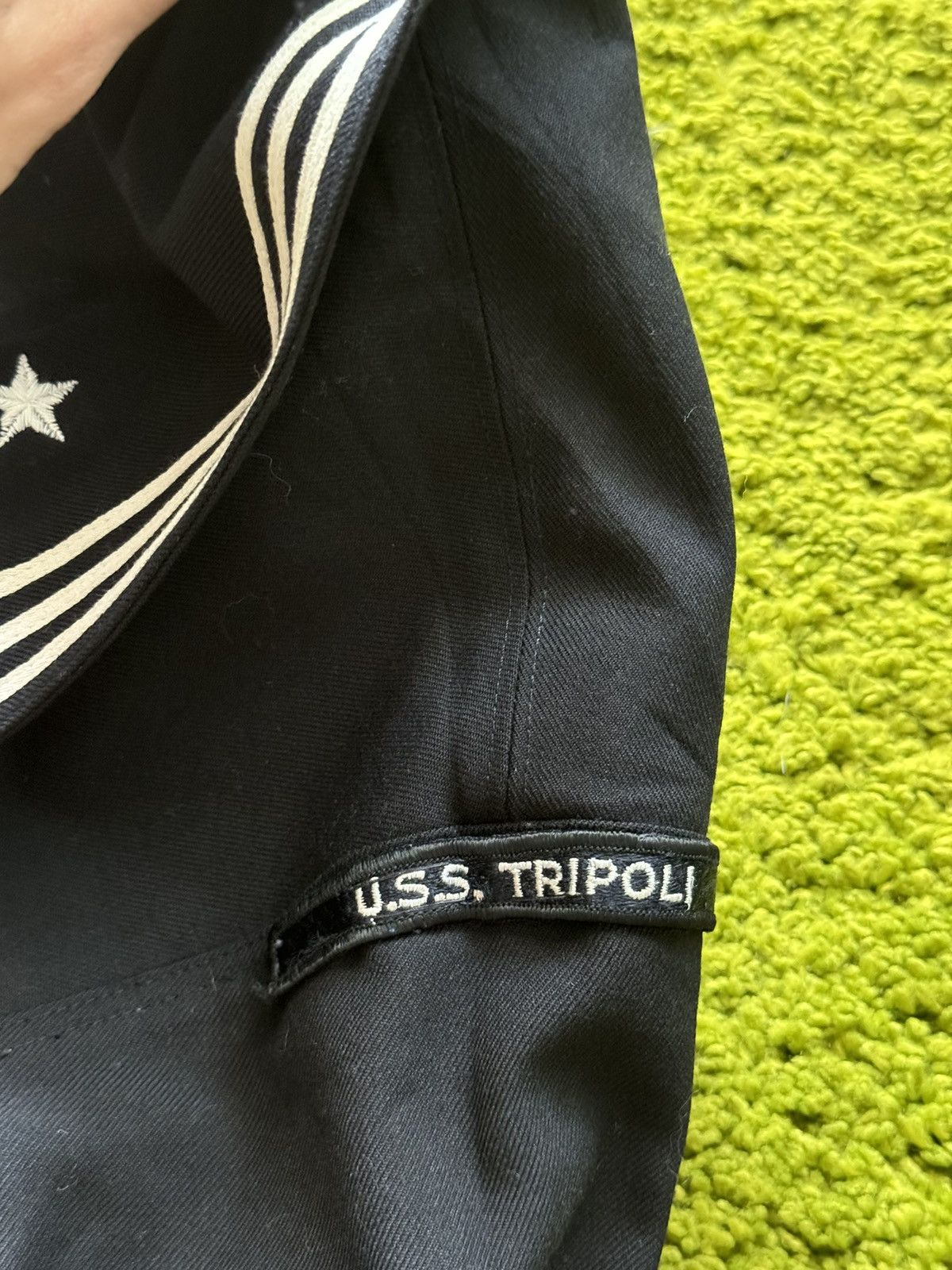 Vintage 🇺🇸 1970s vintage U.S.S Tripoli military army sailor jacket Size US M / EU 48-50 / 2 - 10 Thumbnail