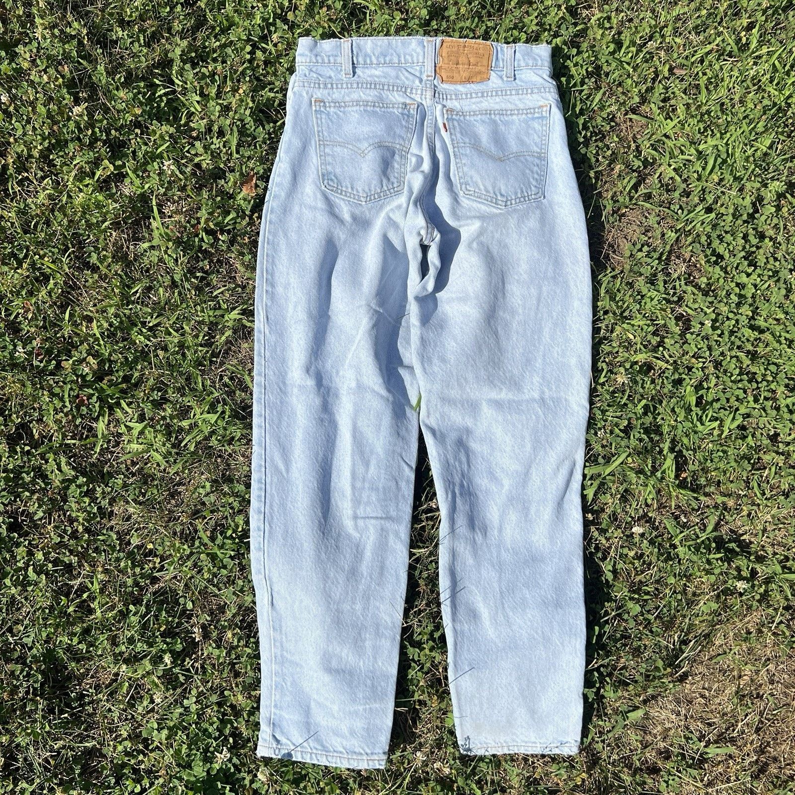 Levi's VTG Levi's 550 31x30 Blue Faded Made in USA Orange Tab 1993 Size US 31 - 4 Thumbnail