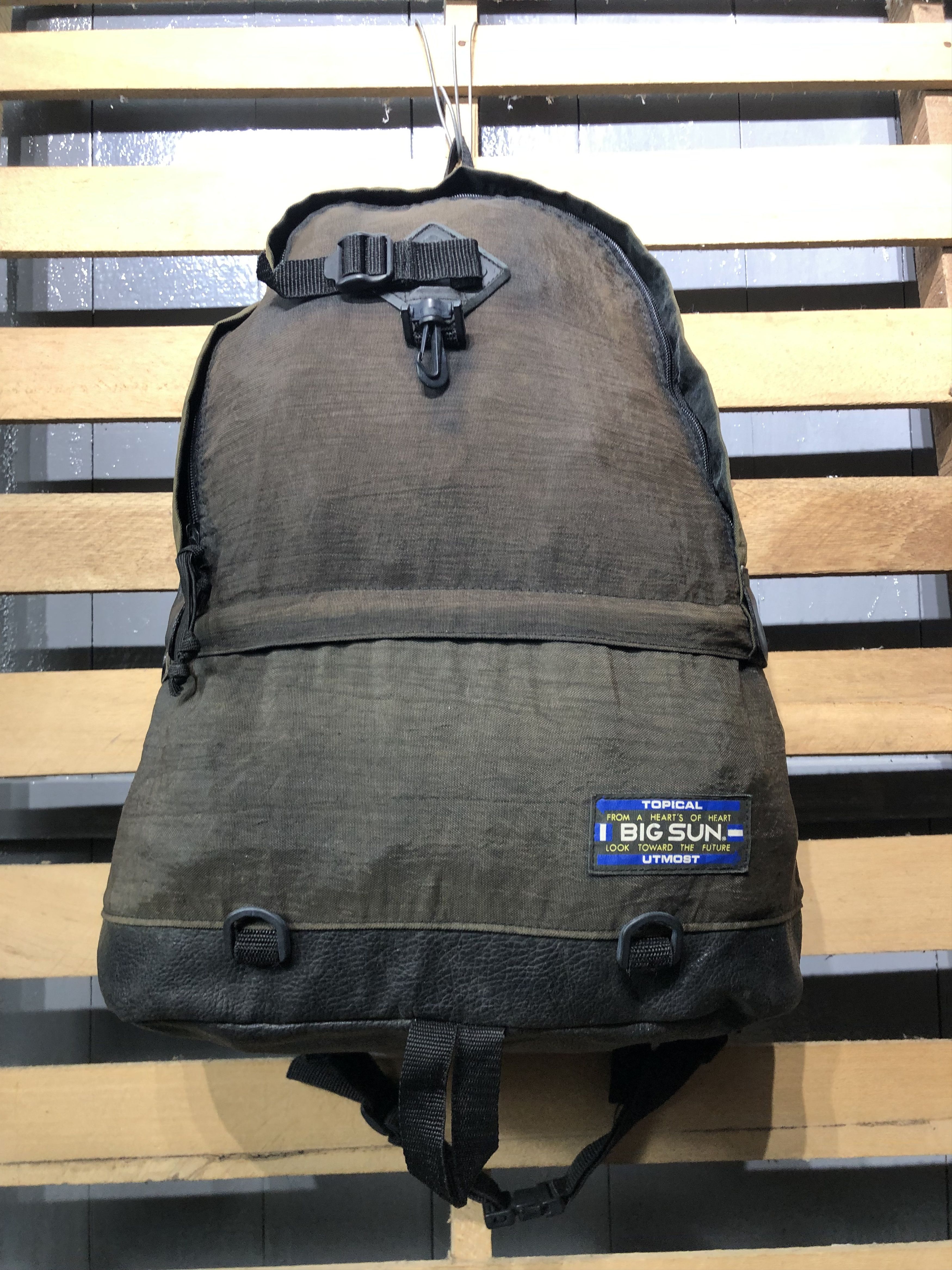 Other Japanese OutdoorLife Big Sun Style Nylon Backpack Size ONE SIZE - 8 Thumbnail