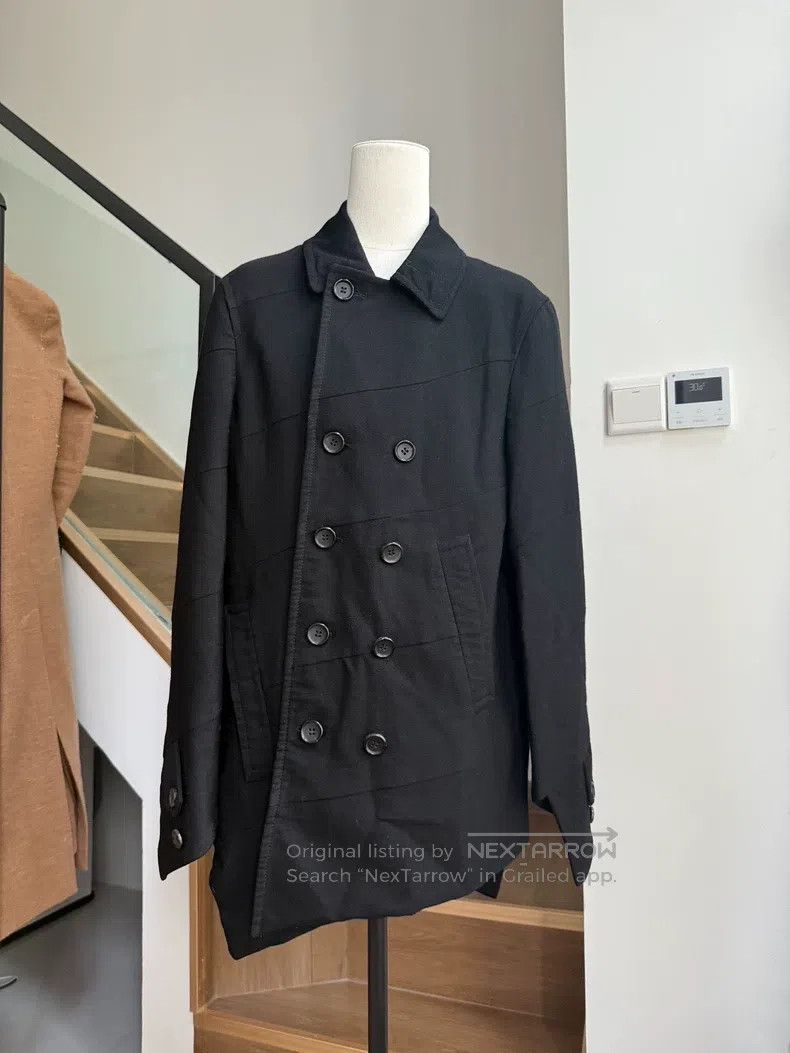 Comme des Garcons Spiral splicing cut double-breasted wool
