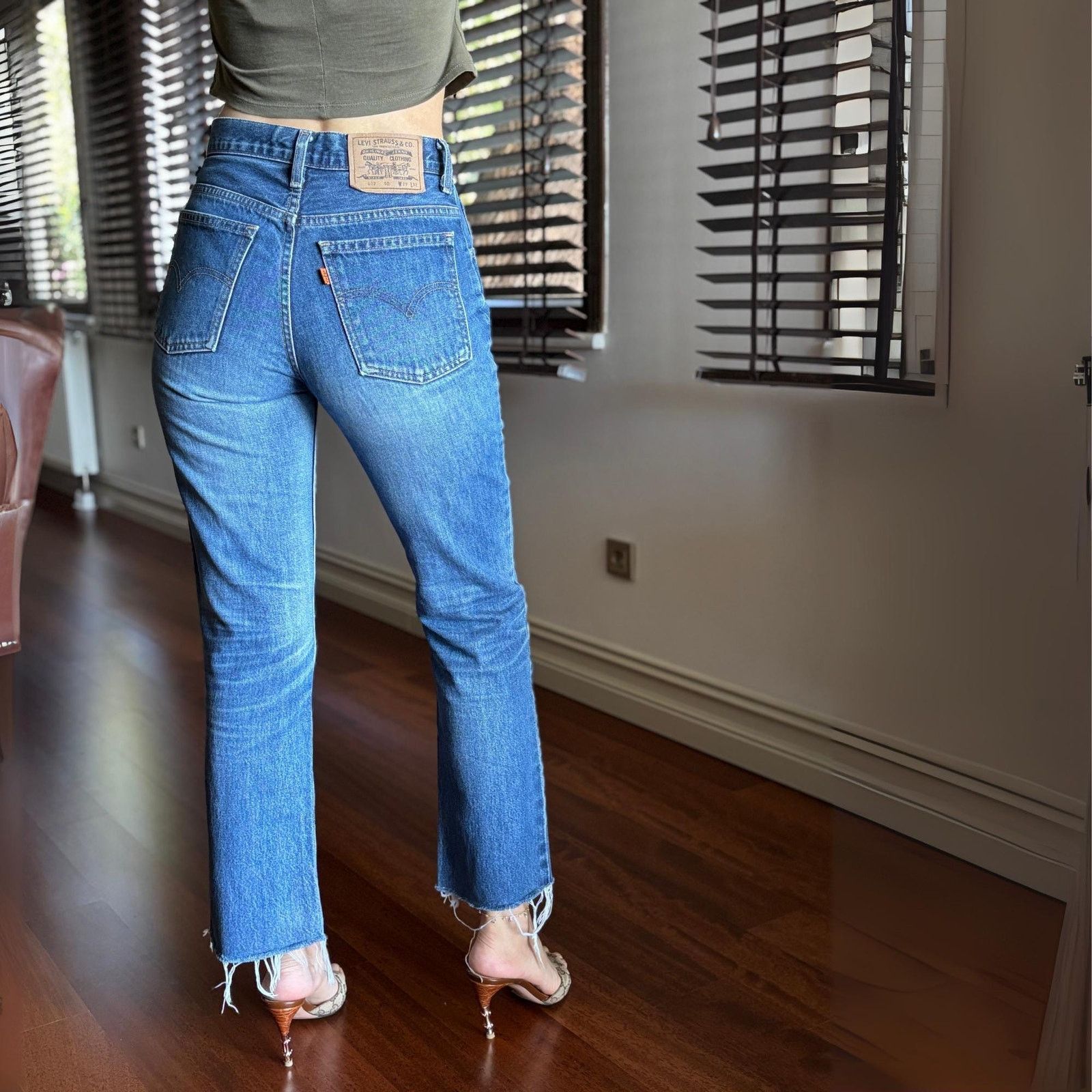 Levi's Levi's 607 W29 L32 USA 1998 Orange Tab High Rise Jeans Size US 29 - 1 Thumbnail