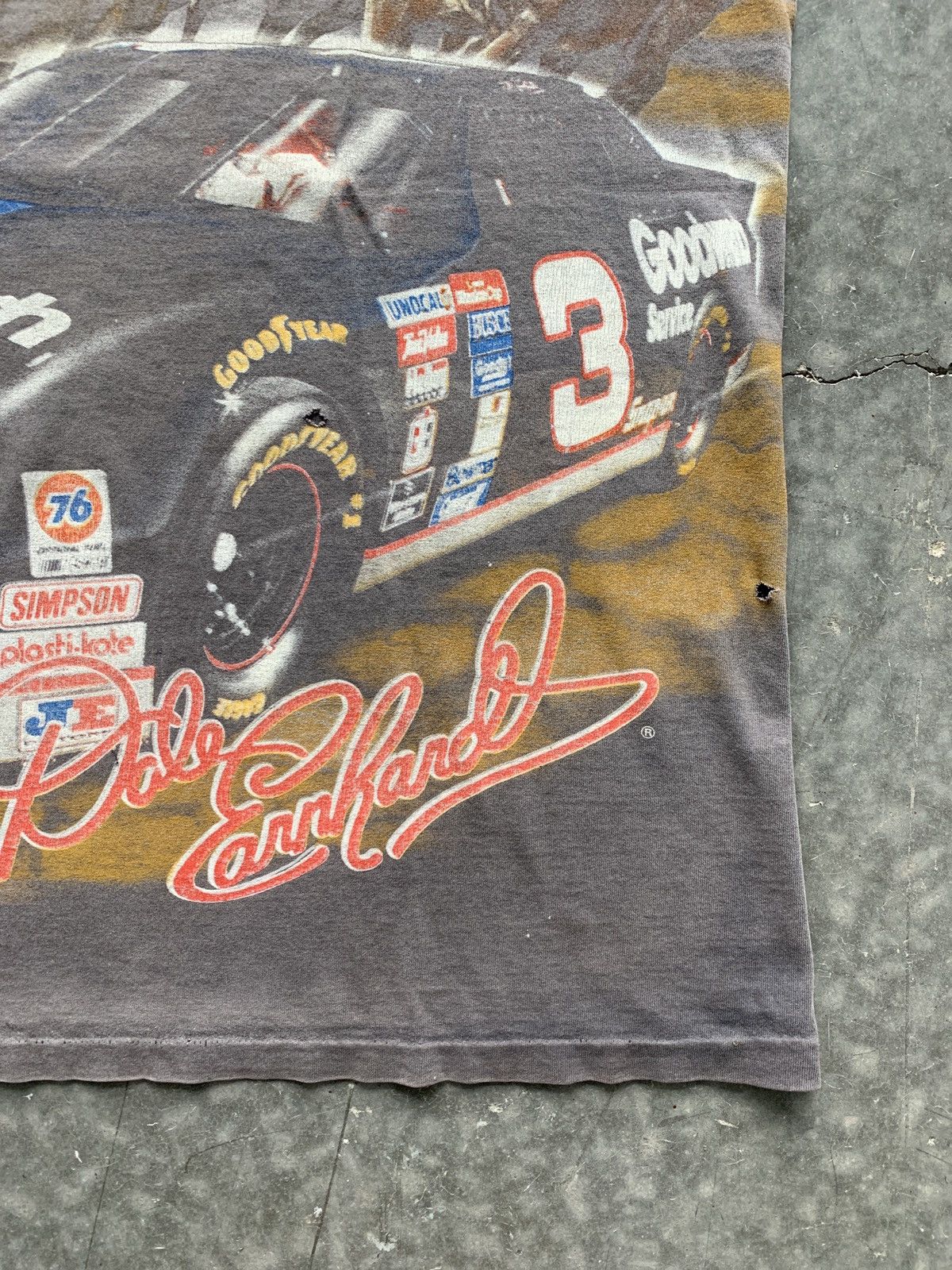 NASCAR CRAZY Vintage 90s Dale Earnhardt 700+ Horses Tee Faded Baggy Size US L / EU 52-54 / 3 - 5 Thumbnail