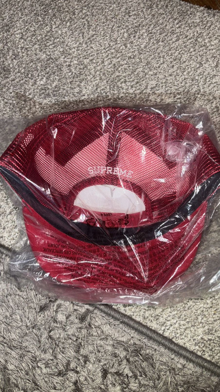 Supreme Supreme® “Moto Pins Mesh Back 5-Panel” Hat, Red (S/S 2026) Size ONE SIZE - 5 Thumbnail