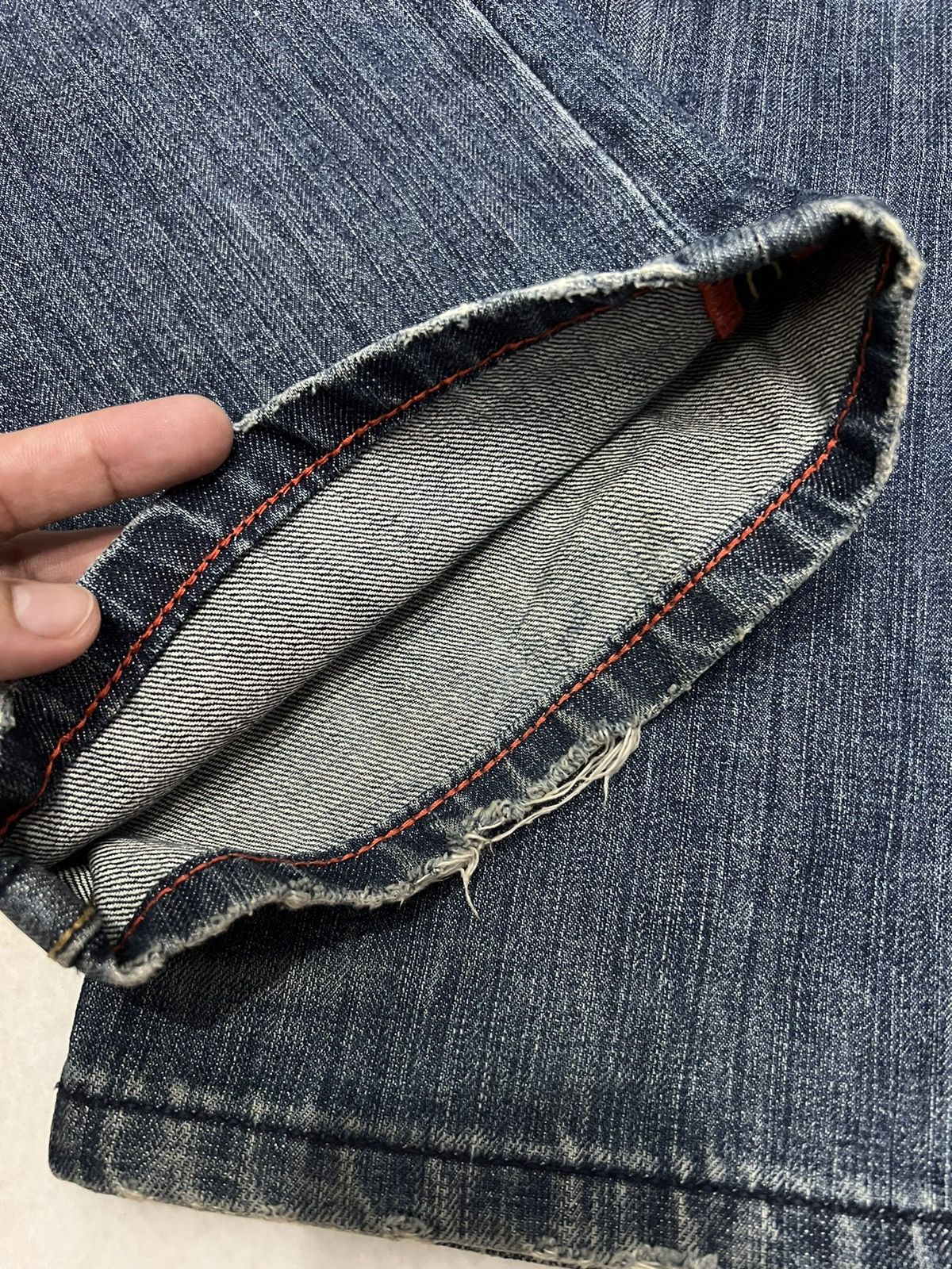 Japanese Brand × Rock Revival ROCK REVIVAL DISTRESSED FLARE JEANS VERY RARE Size US 31 - 12 Thumbnail