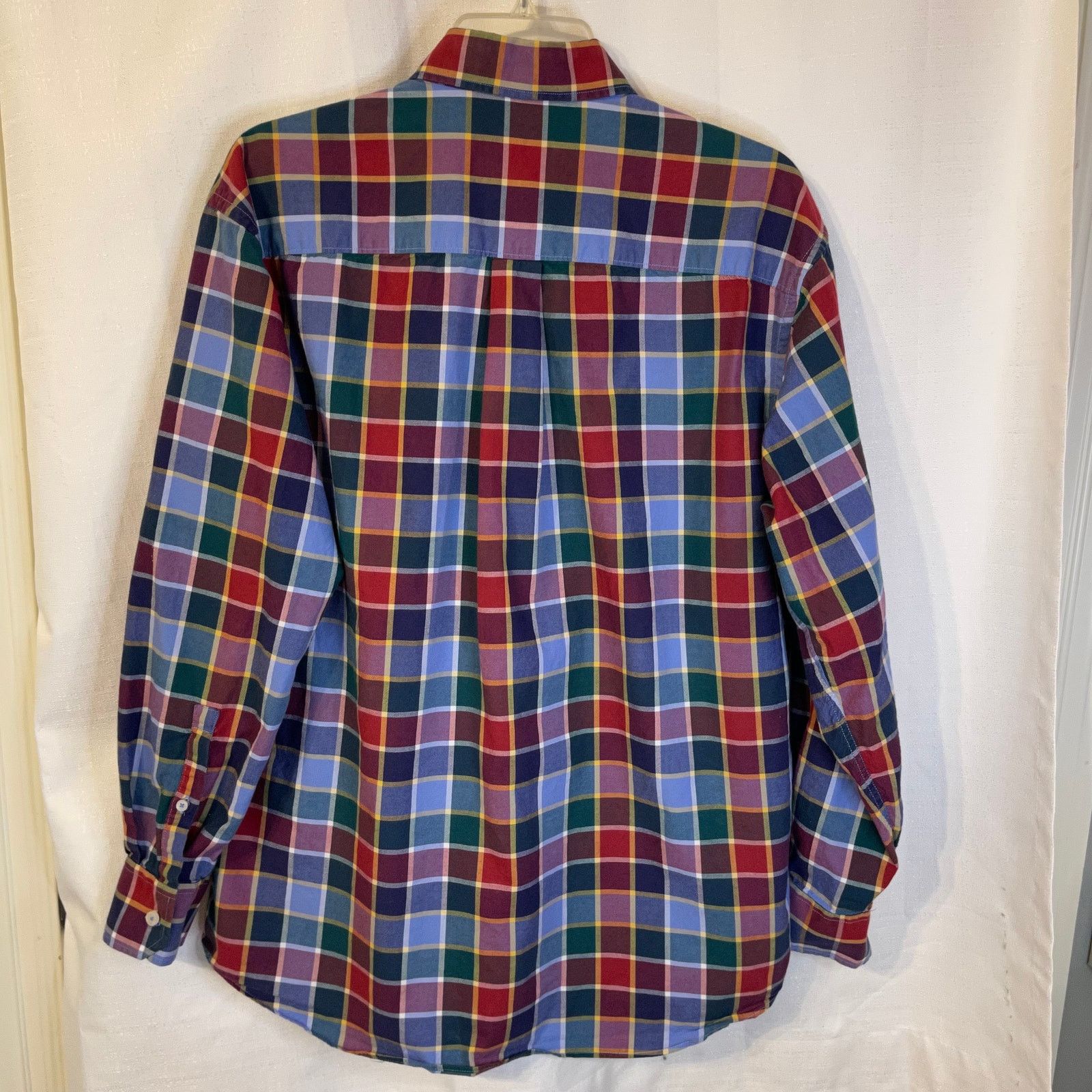 Alan Flusser Alan Flusser Men's Plaid Button Down Shirt, L Size US L / EU 52-54 / 3 - 4 Thumbnail