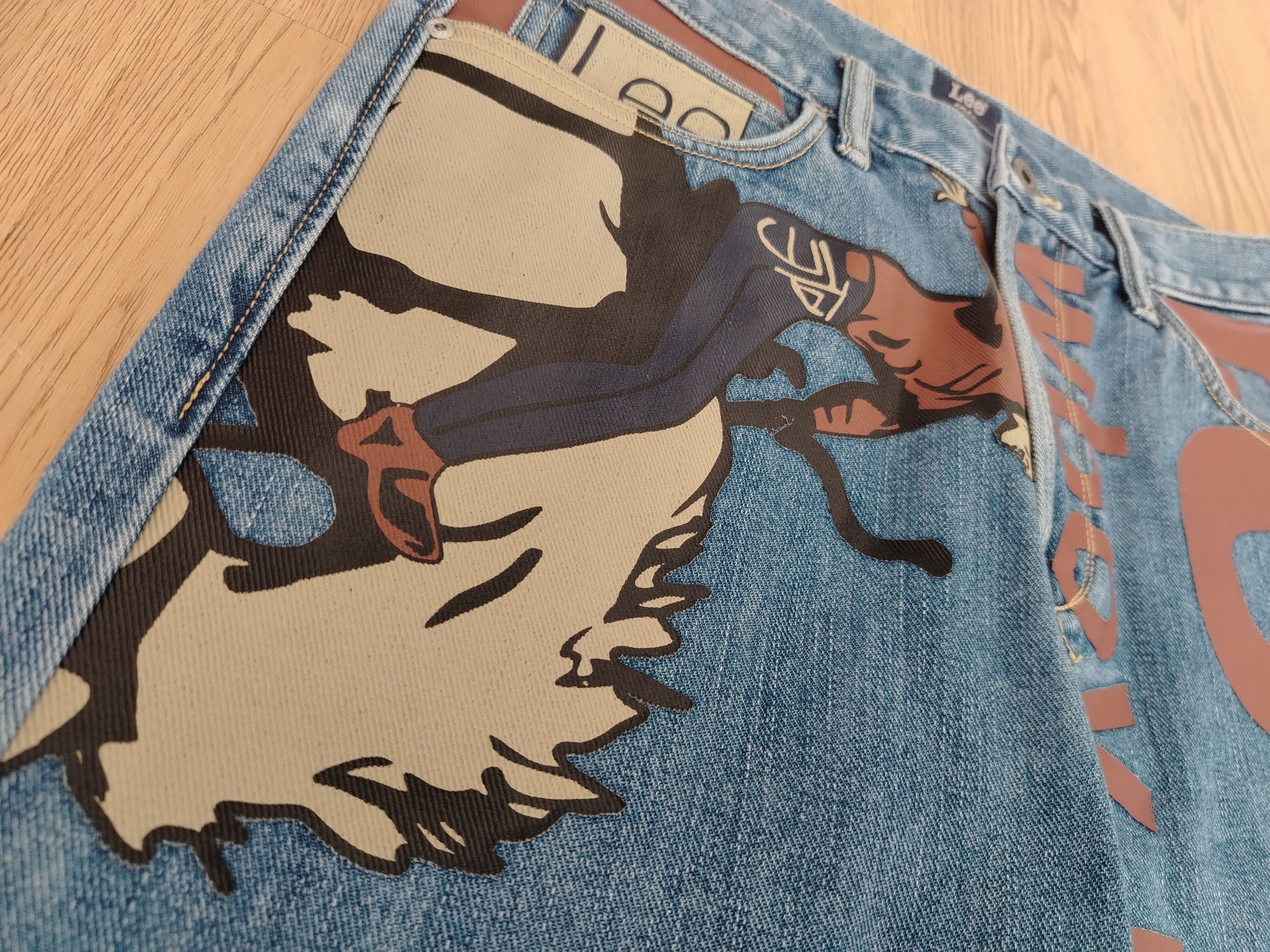 Lee × Vintage Lee Riders 101 Jeans Banner Vintage Limited Edition Size US 33 - 6 Thumbnail