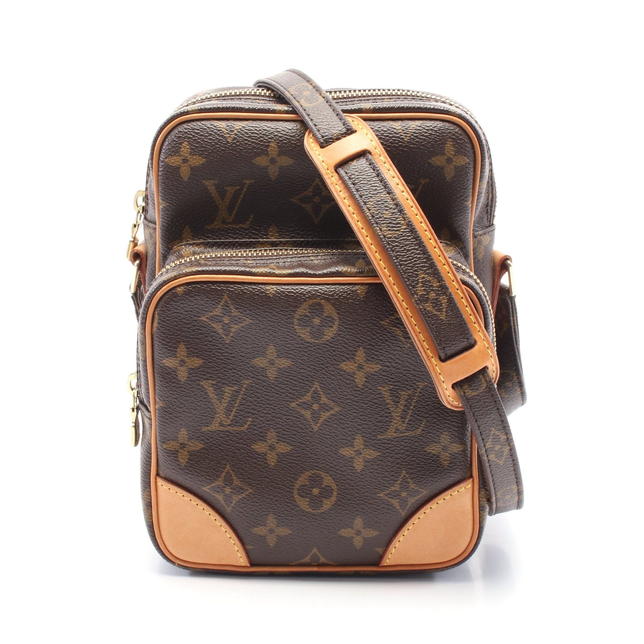 Louis Vuitton Louis Vuitton Amazon Monogram Shoulder Bag Leather Brown Size ONE SIZE - 1 Thumbnail