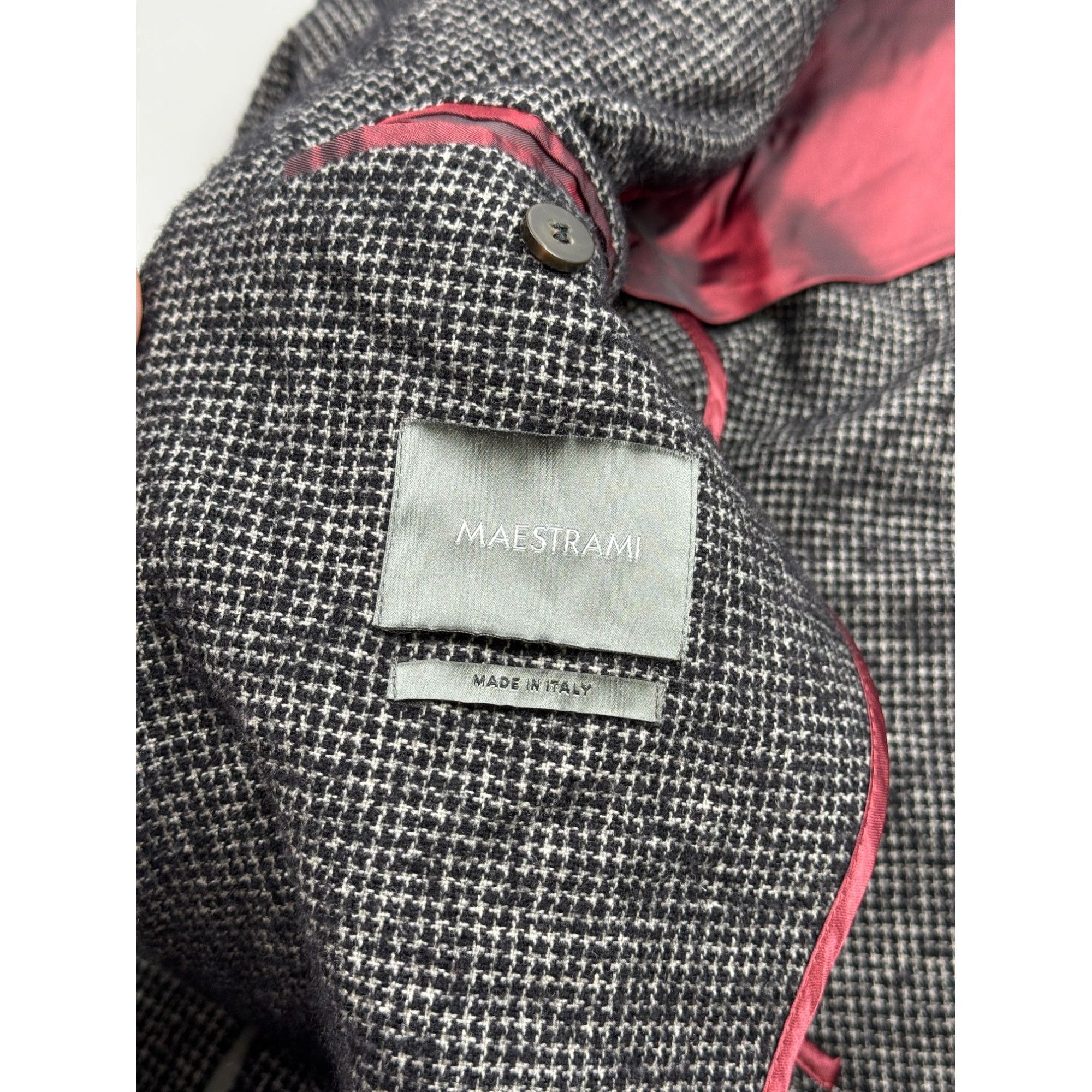 Other Maestrami Double Breasted Wool Blend Tweed Blazer (Y1258) Size 38R - 5 Thumbnail