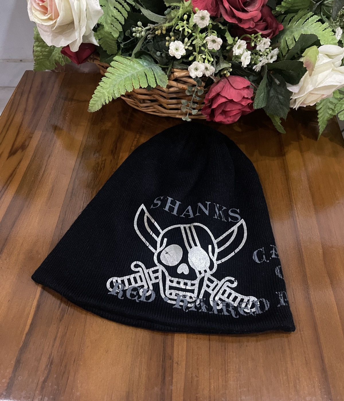 Japanese Brand Vintage One Piece X Shank Beanie Warm Hats Size ONE SIZE - 2 Thumbnail