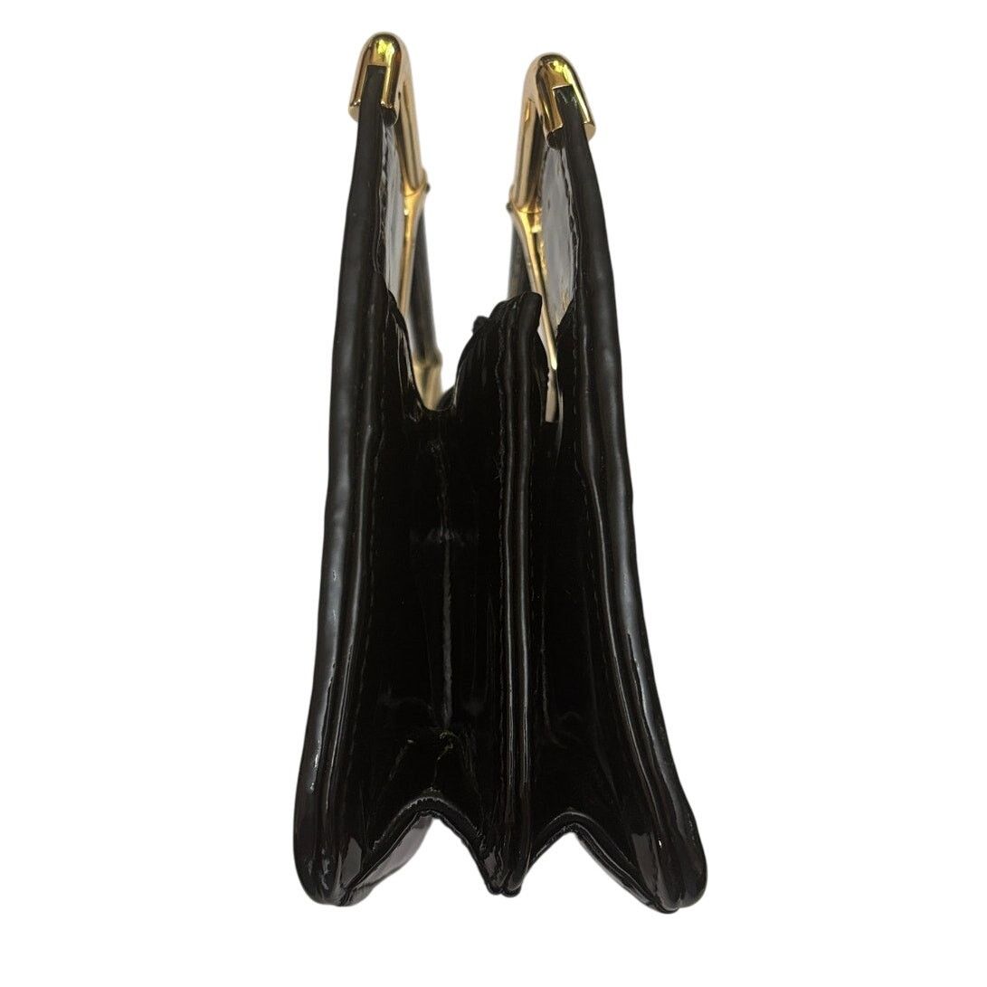 Zac Posen Vintage Z SPOKE by Zac Posen Black Patent Clutch Purse Bag Size ONE SIZE - 12 Thumbnail