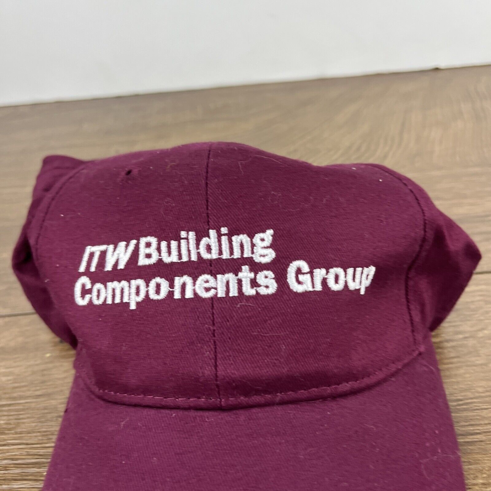 Other ITW Building Componets Group Hat Maroon Adjustable Hat Adult Size ONE SIZE - 7 Thumbnail
