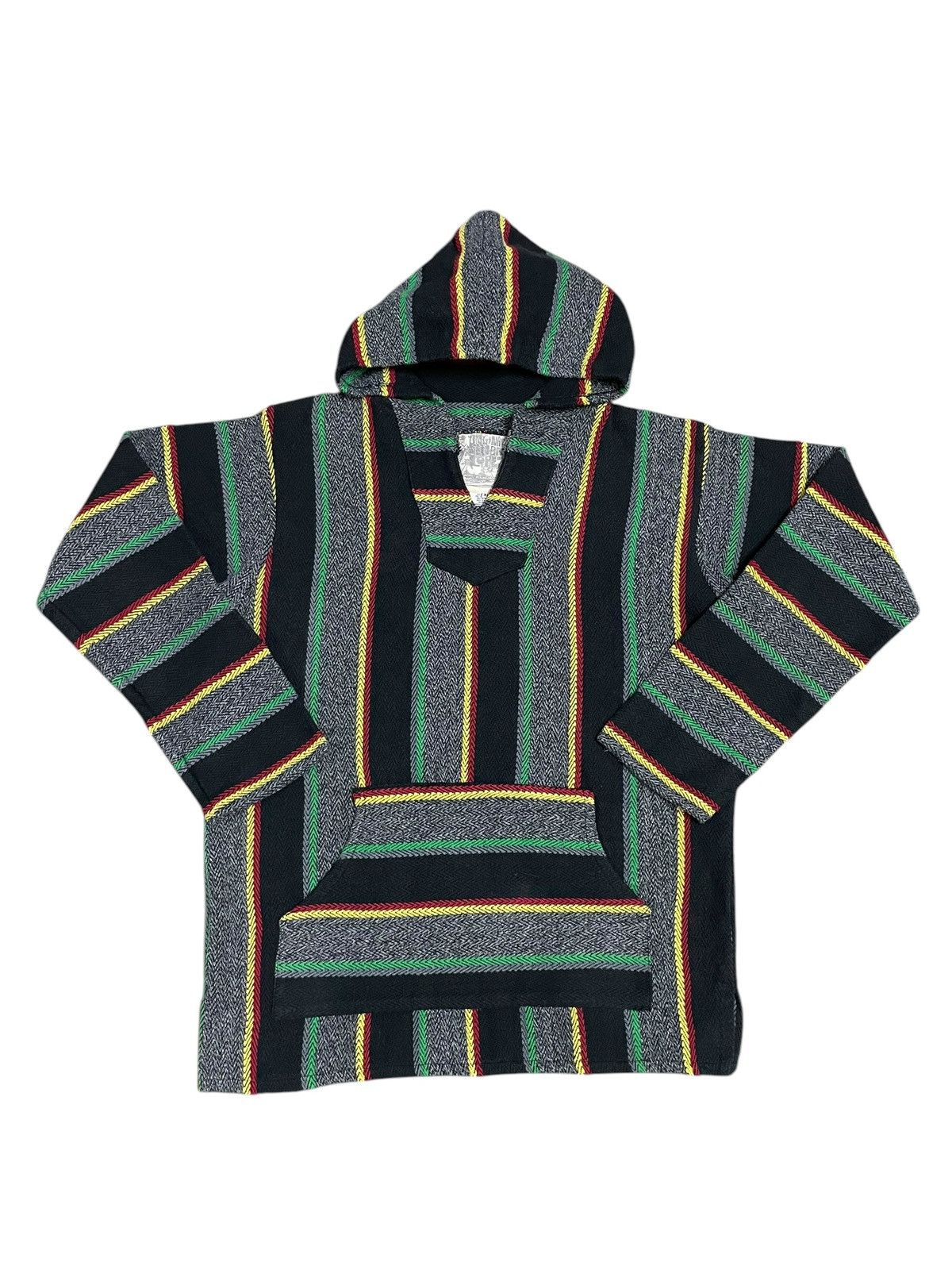 Bob Marley Vintage Y2K Rasta Style Knitted Stripe Streetwear Hoodie Size US XL / EU 56 / 4 - 2 Thumbnail