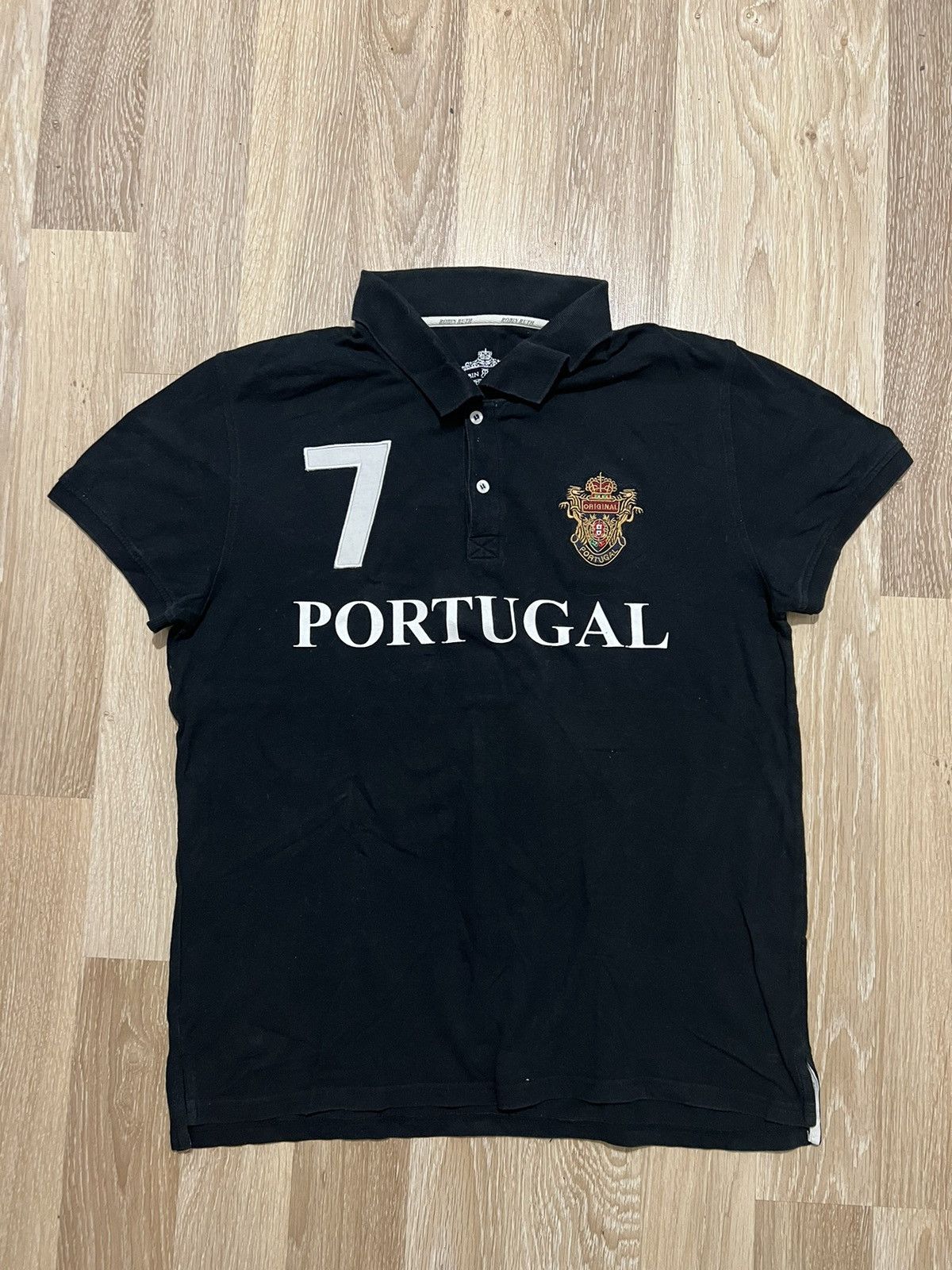 Pre-owned Polo Ralph Lauren X Vintage Polo Ralph Laurent Style Polo Portugal In Black