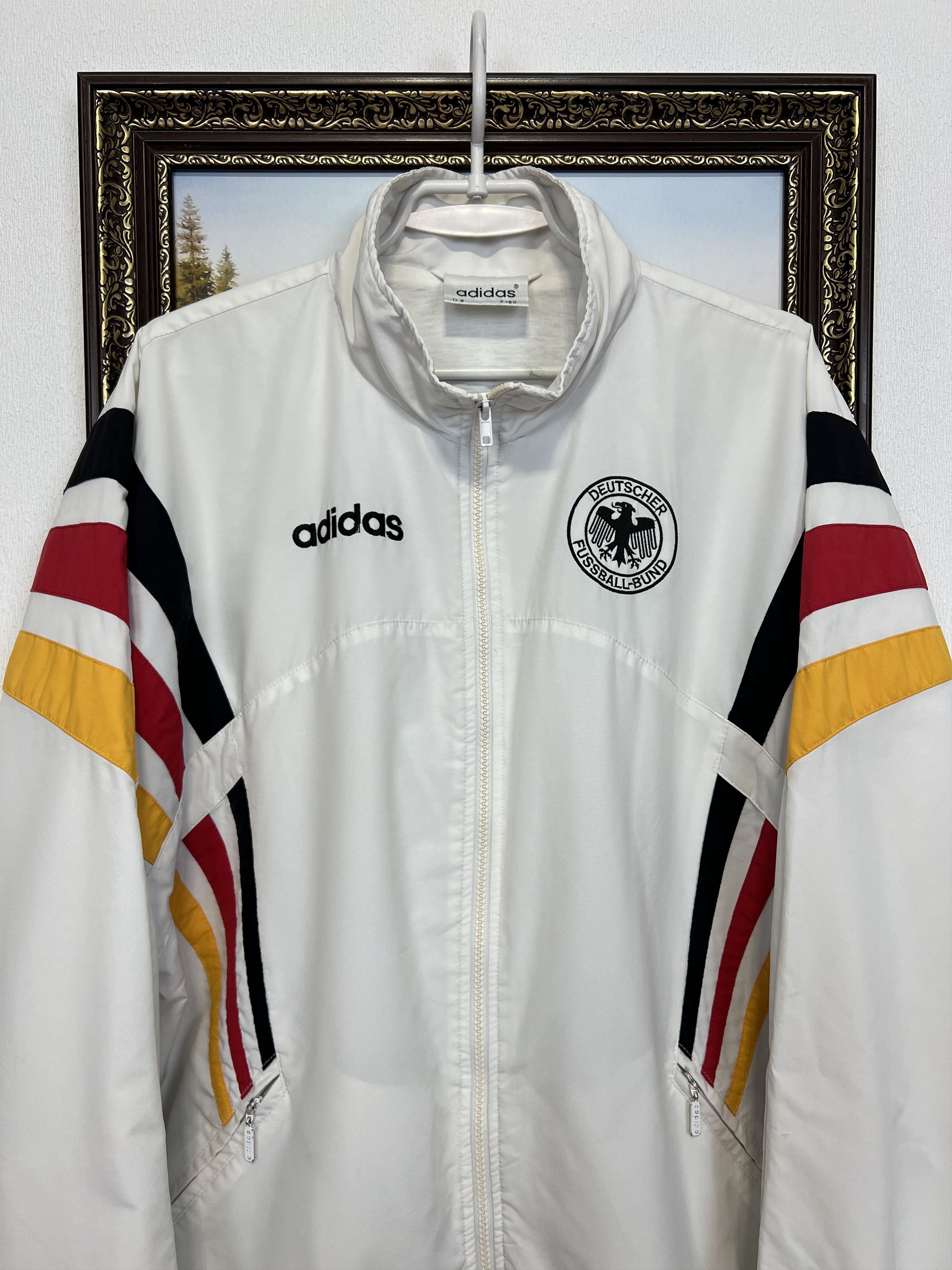 Adidas Vintage Germany Football Jacket Soccer National Track Top Size US M / EU 48-50 / 2 - 2 Thumbnail