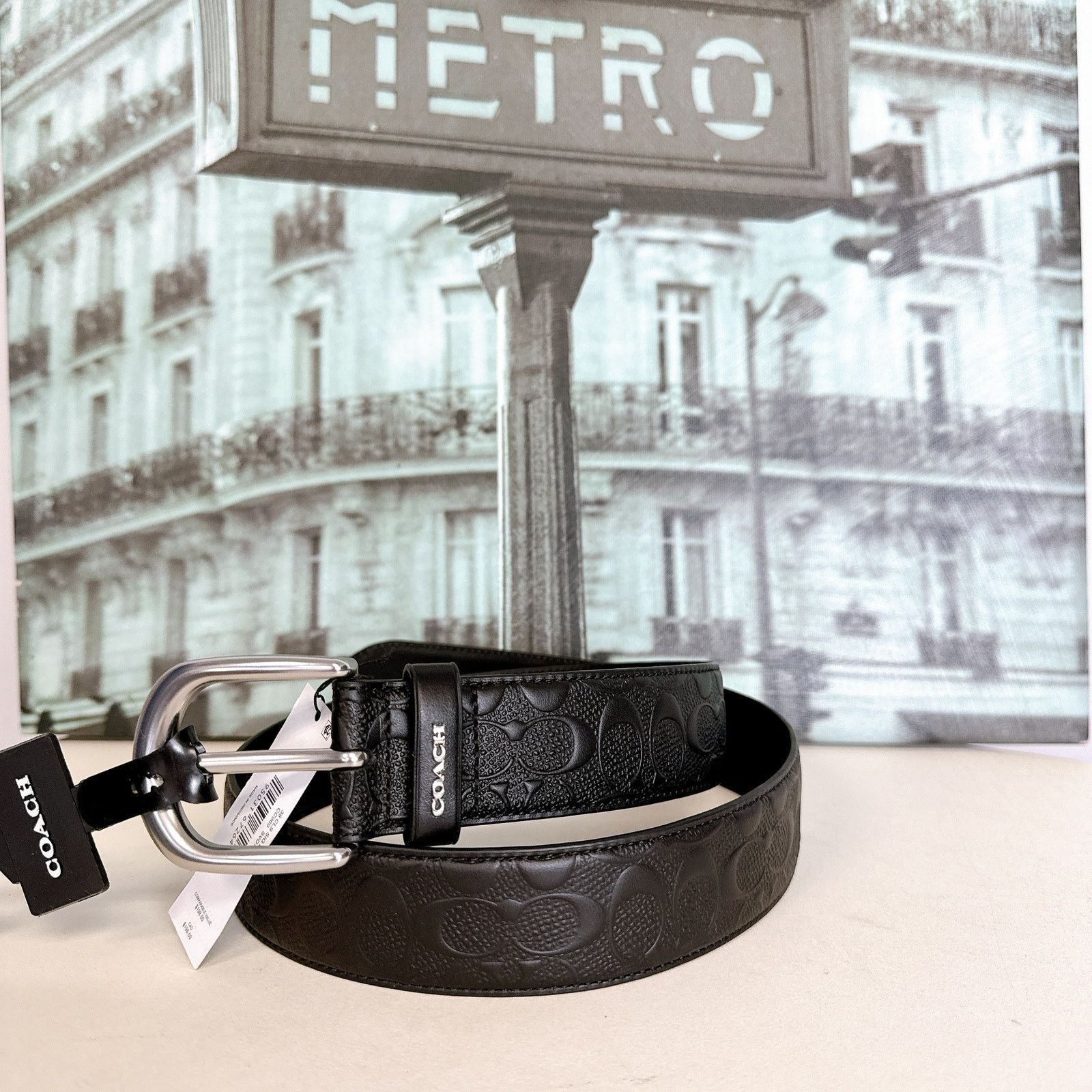 Coach Coach CC969 Harness Buckle Belt, 38 Mm Size ONE SIZE - 1 Thumbnail