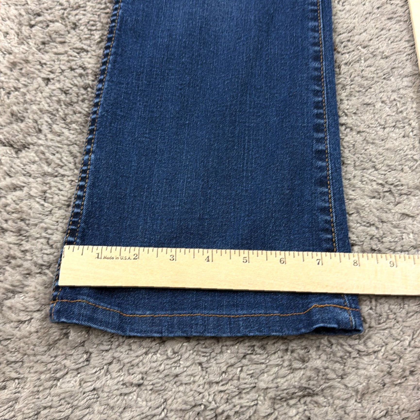 Vintage KUT Jeans Womens Bootcut High Rise Dark Wash Denim Stretch 4 Natalie AB 25x30 Size 27" / US 4 / IT 40 - 7 Thumbnail