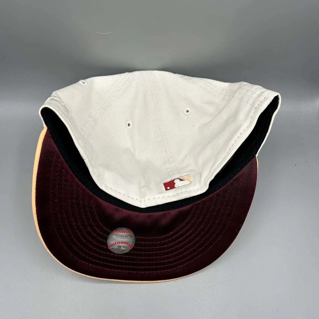 New Era Tampa Bay Devil Rays Hat Men 7 3/8 White MLB Fitted Cotton Size ONE SIZE - 8 Thumbnail