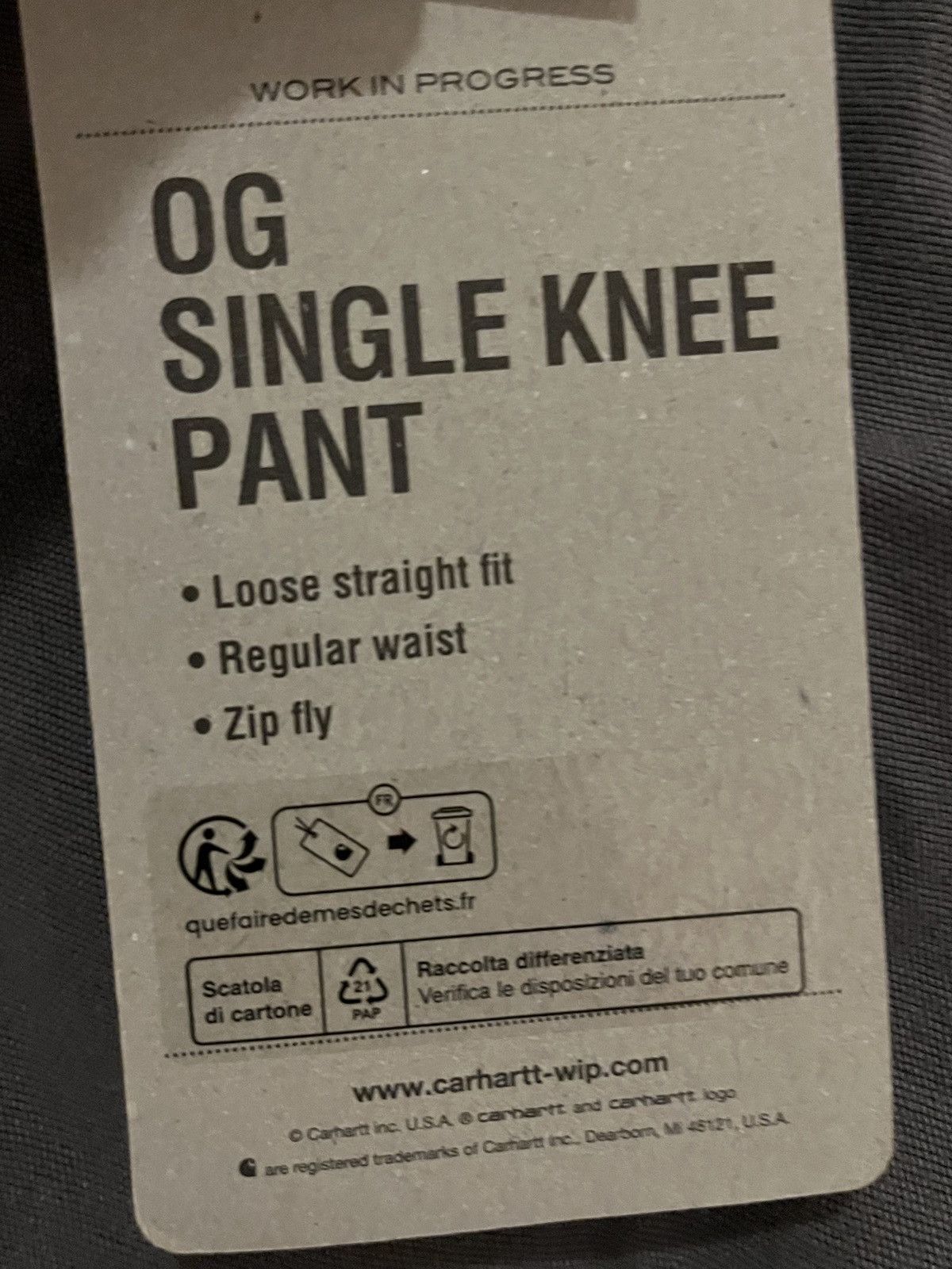 Carhartt Wip Carhartt WIP Brand New Dark Grey Pant Size US 34 / EU 50 - 4 Thumbnail