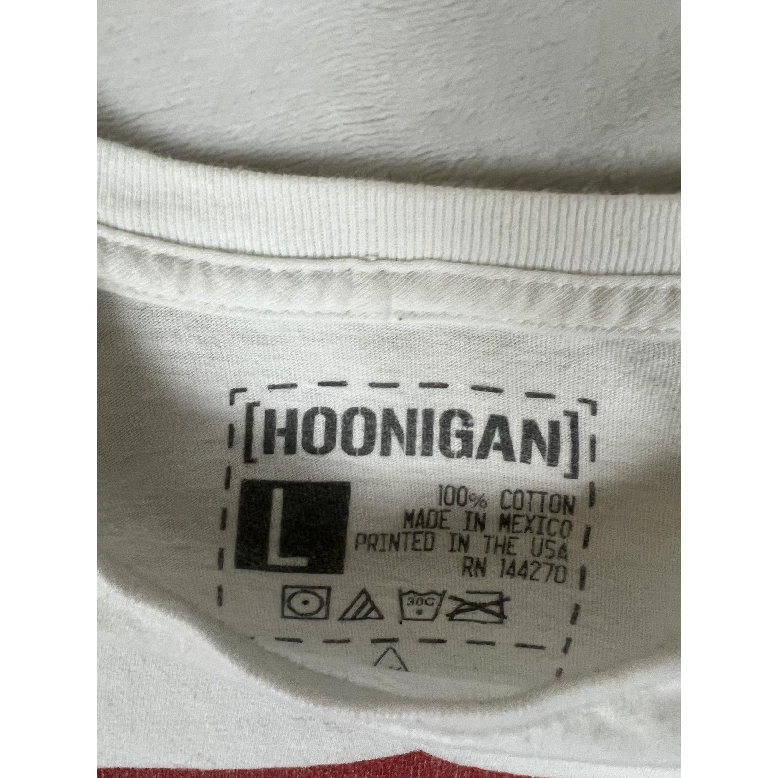 Other Hoonigan Official Tire Slayer T-Shirt Mens Large White Graph Size US L / EU 52-54 / 3 - 4 Thumbnail