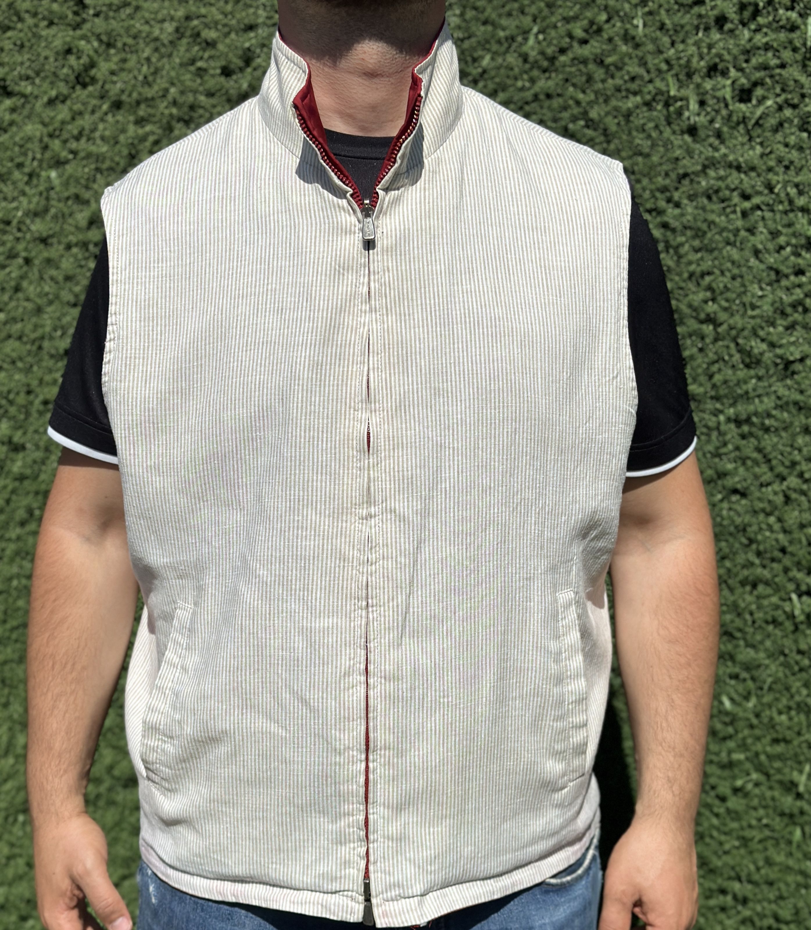 Loro Piana Loro Piana StormSystem Jacket Waistcoat Linen Silk Size XL Size US XL / EU 56 / 4 - 15 Thumbnail