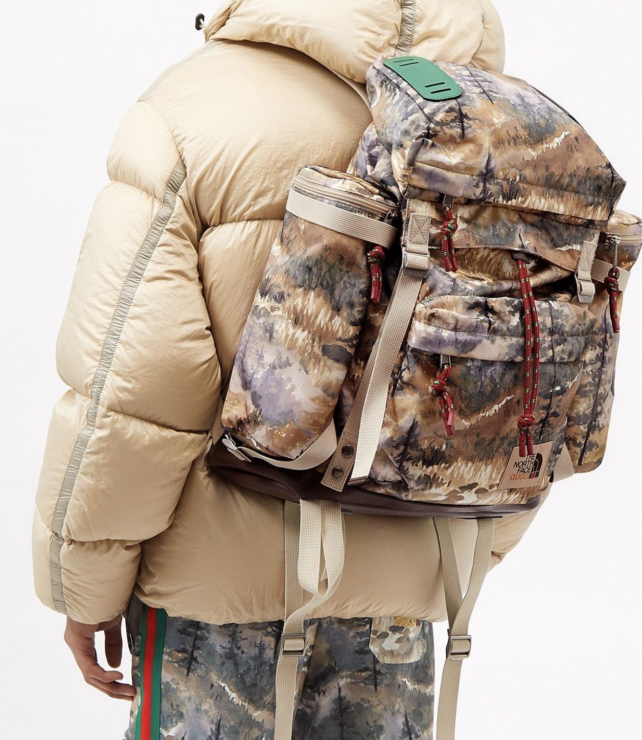 Gucci × The North Face Gucci x North Face Nylon Forest Print Backpack Size ONE SIZE - 4 Thumbnail