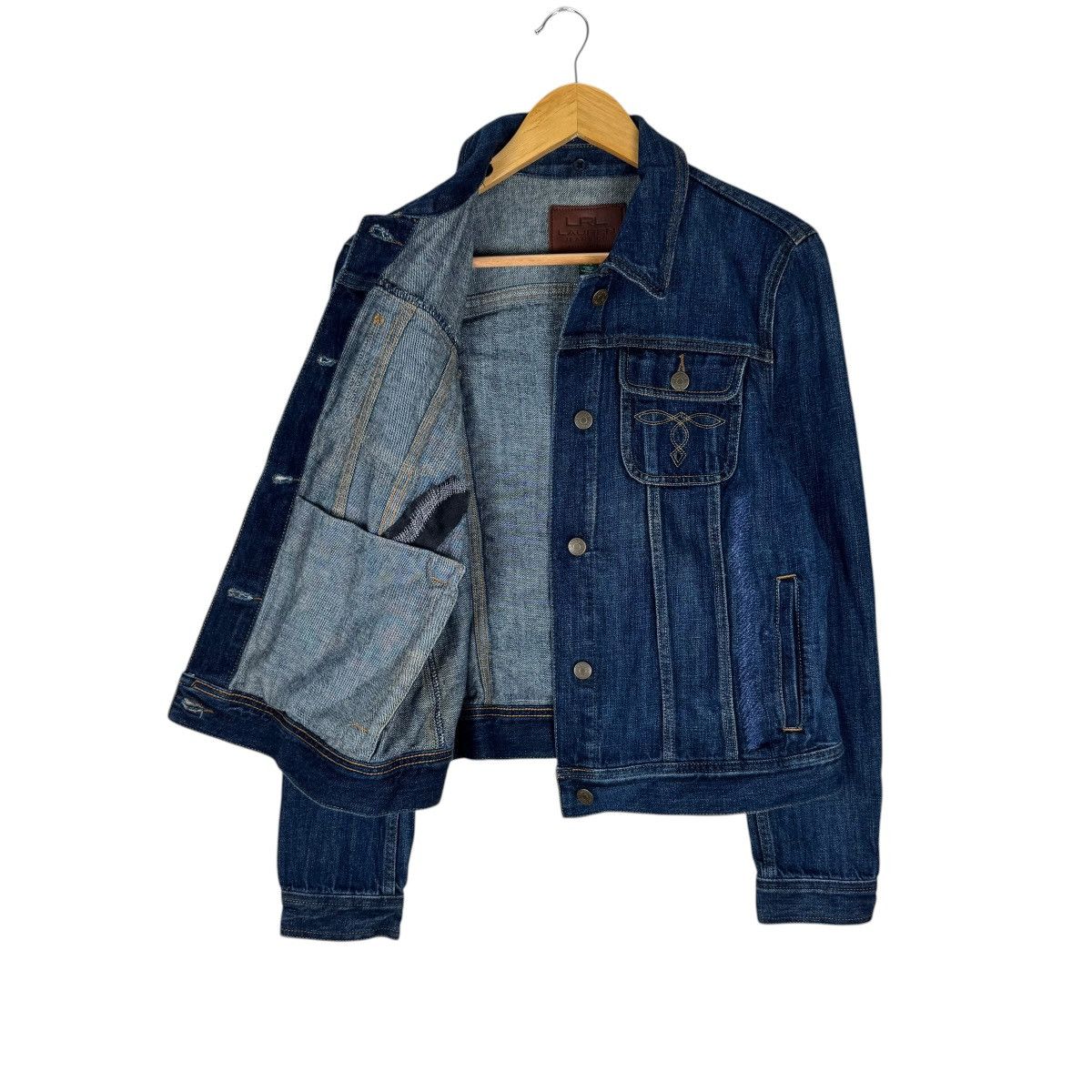 Lauren Ralph Lauren 🔥 LAUREN RL NATIVE DENIM CUSTOM JACKET Size L / US 10 / IT 46 - 11 Thumbnail