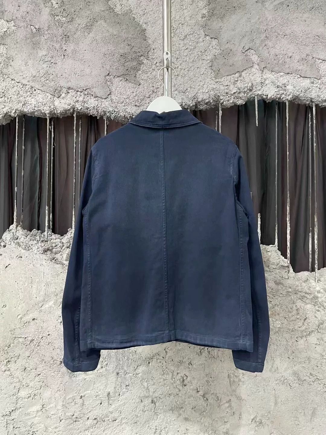 Dior Dior Dark Blue Washed Distressed Bee Utility Jacket Size US 7 / EU 40 - 2 Thumbnail