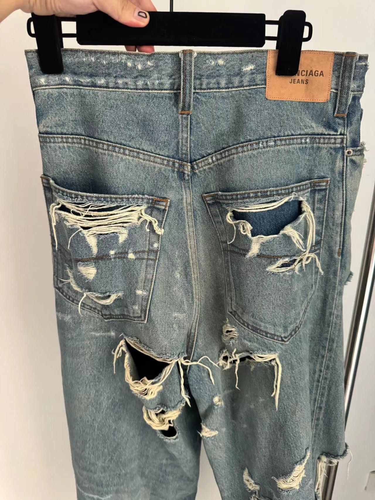 Balenciaga Balenciaga Destroyed Afterworld Denim Sz. XS Size US 30 / EU 46 - 2 Thumbnail