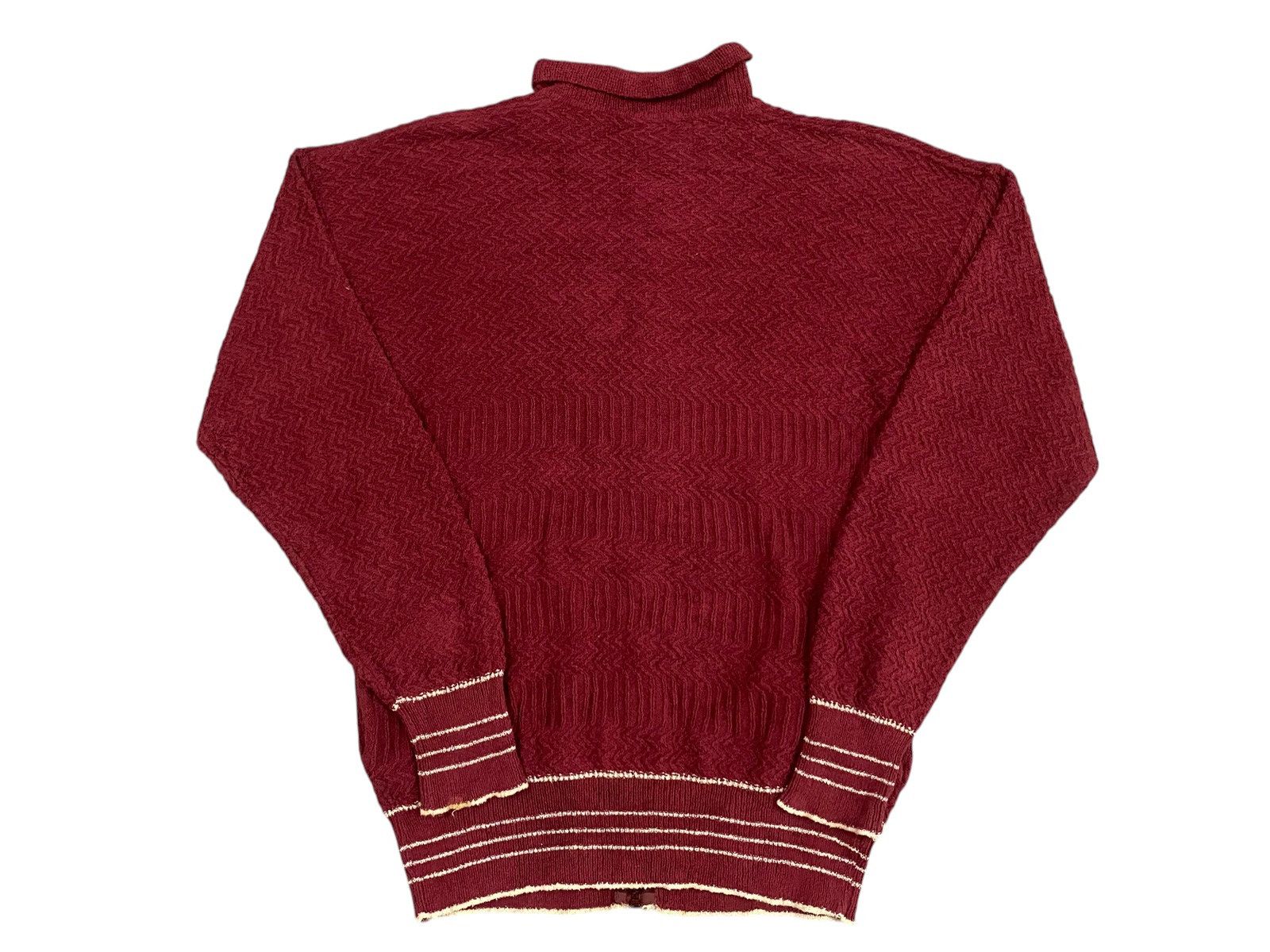 SCABAL Vintage Italian Knit Zip-Up Sweater by Scabal - Made Italy Size US S / EU 44-46 / 1 - 2 Thumbnail
