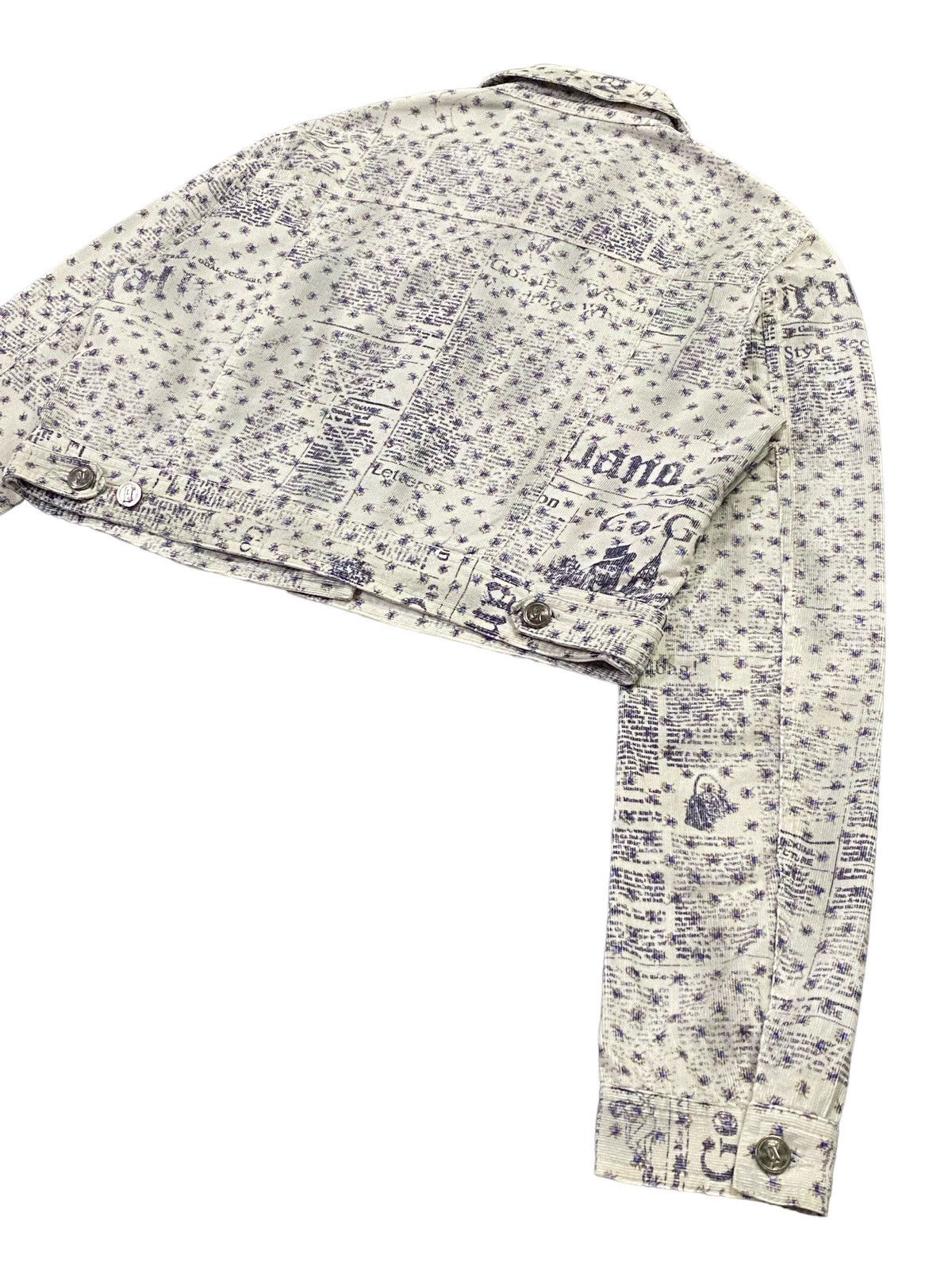 John Galliano Galliano Gazette Newspaper Corduroy Jacket Size M / US 6-8 / IT 42-44 - 22 Thumbnail