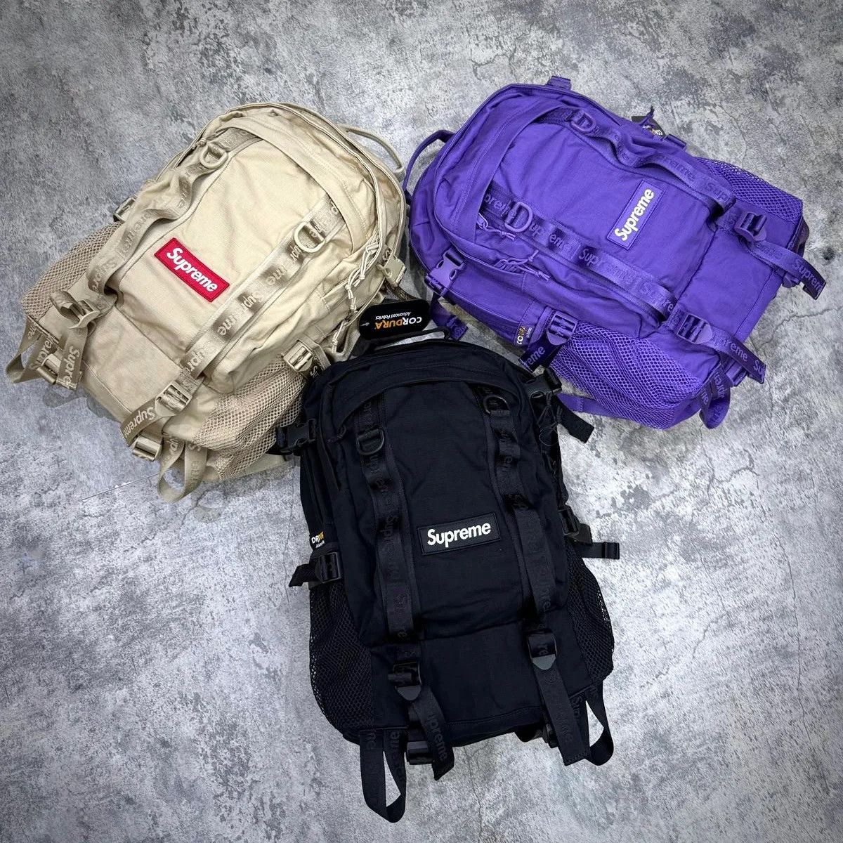 Supreme Logo Backpack SS26 black