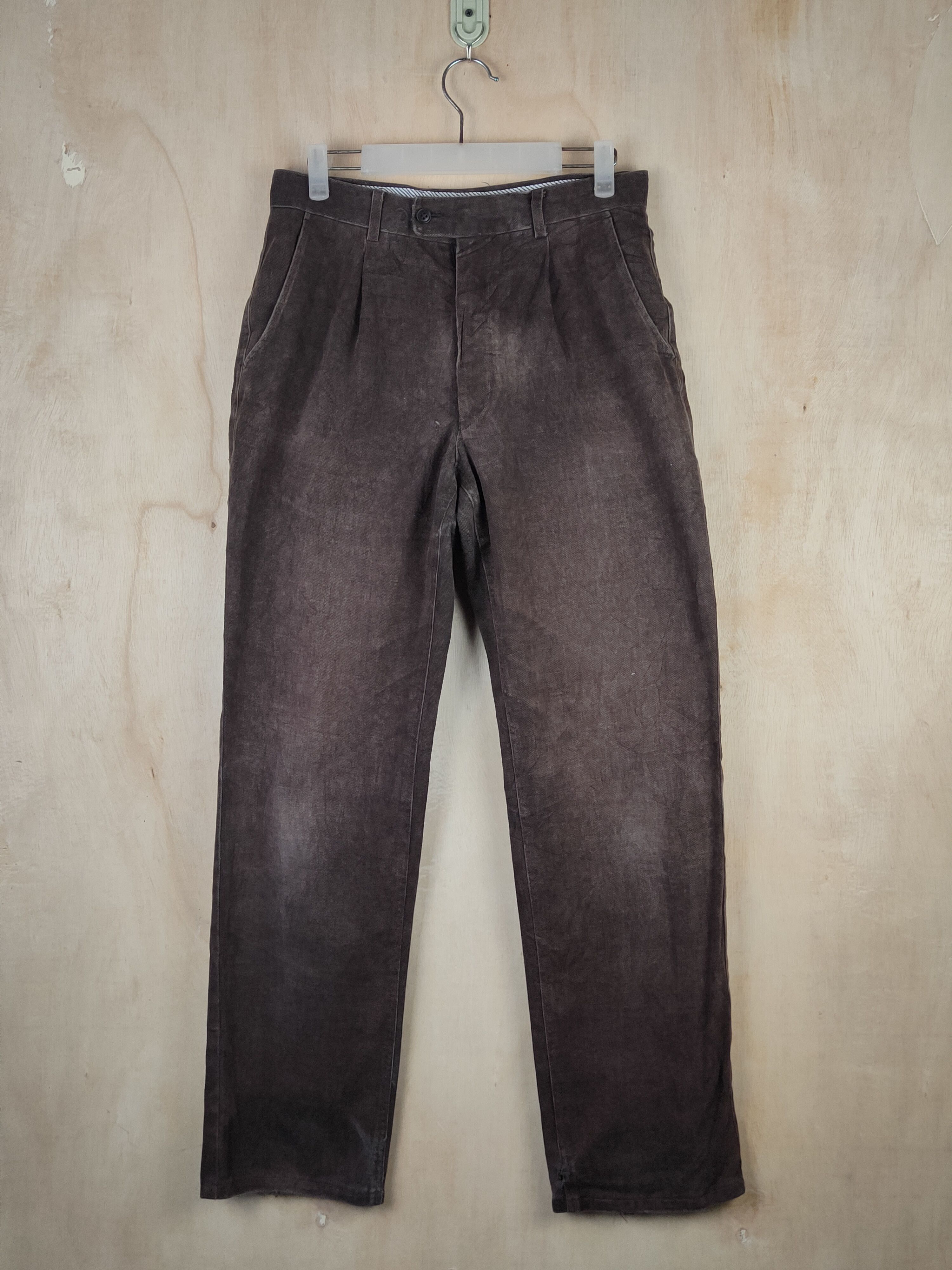 Japanese Brand Japanese Brand Dark Brown Faded pants #S2455 Size US 30 / EU 46 - 1 Thumbnail