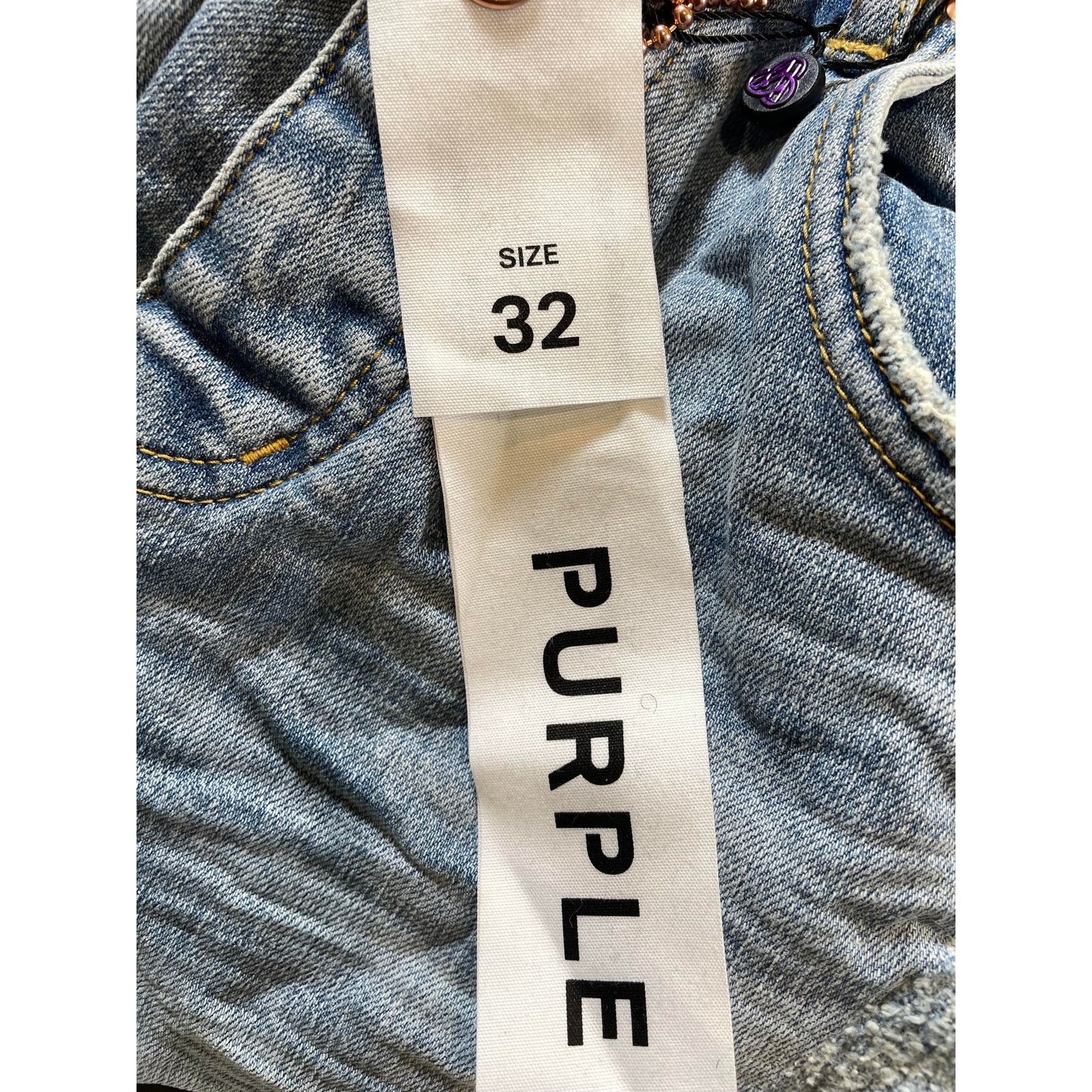 Purple Brand Purple Brand Light Wash Knee Rip Jeans Size US 32 / EU 48 - 8 Thumbnail