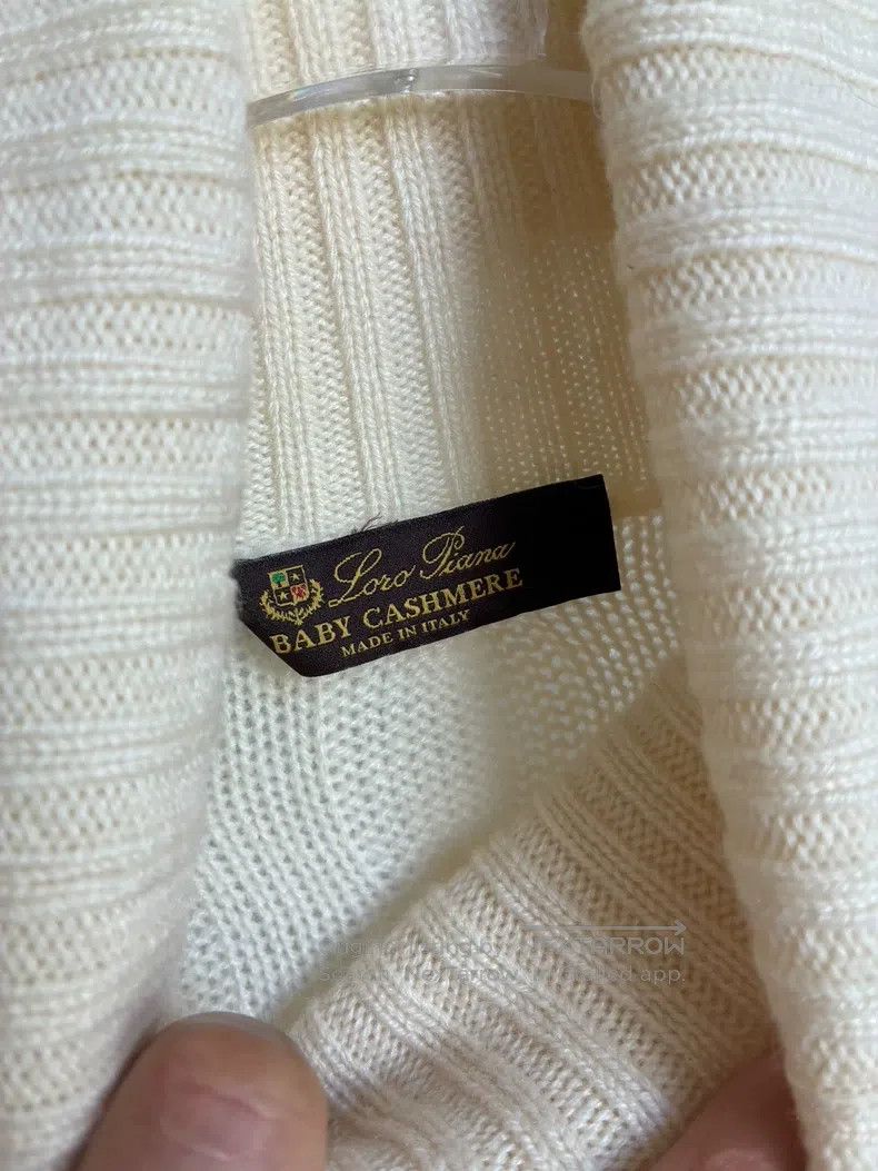 Loro Piana Loro Piana White Cashmere Sweater, Classic Twisted Design Size XS / US 0-2 / IT 36-38 - 4 Thumbnail