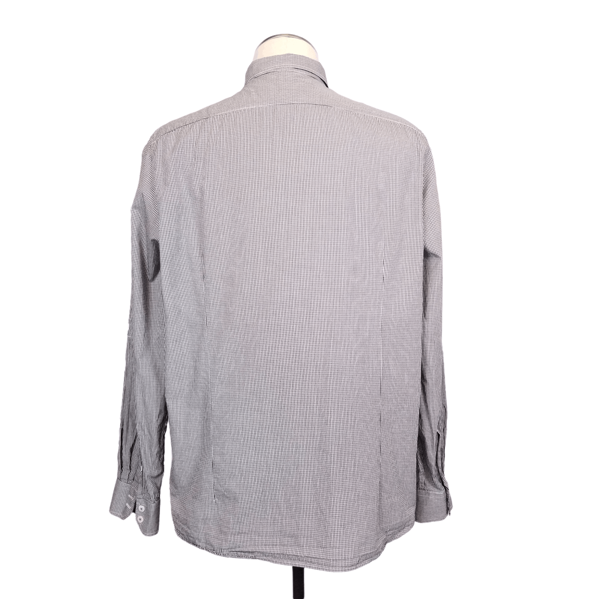 Ted Baker Norping Tapered Fit Collared Shirt in Micro Gingham Size US XXL / EU 58 / 5 - 4 Thumbnail
