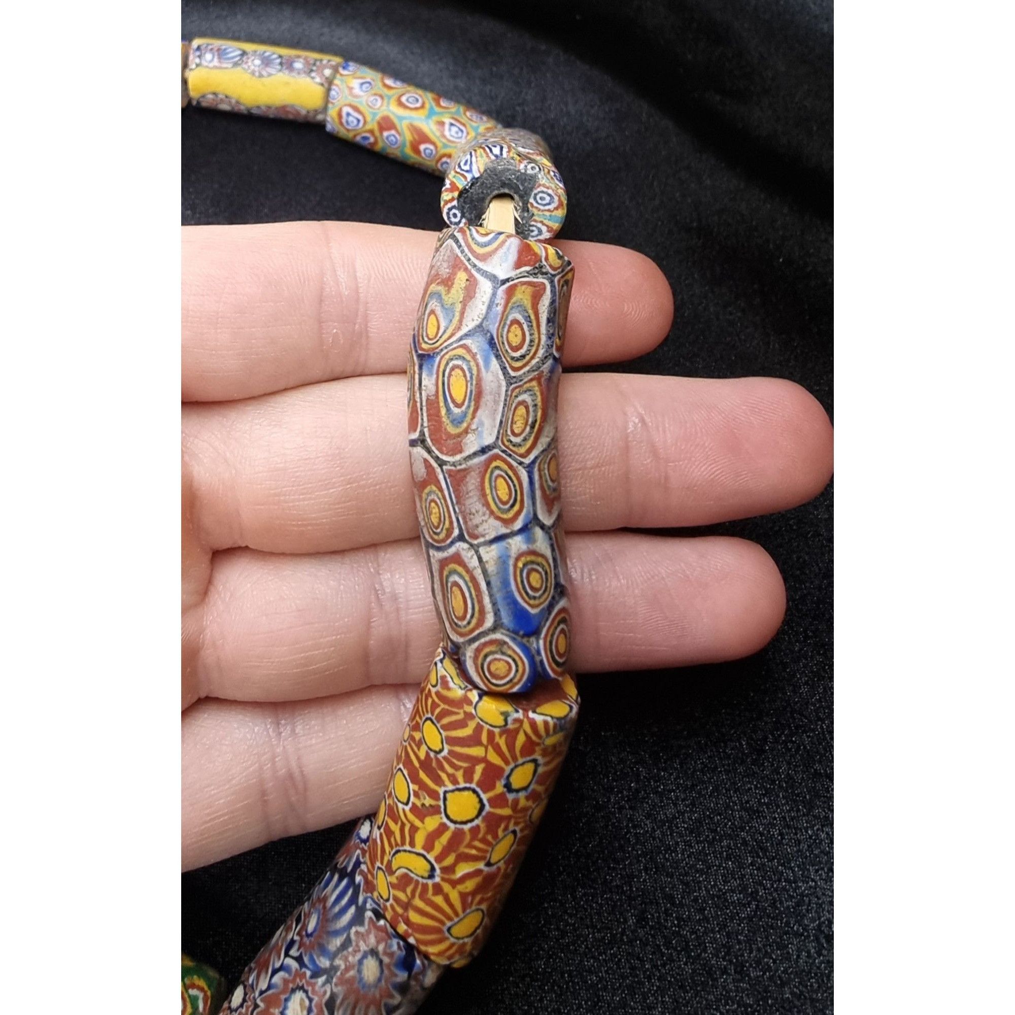 Vintage Antique African Trade Millefiori Glass Bead Necklace Size ONE SIZE - 5 Thumbnail