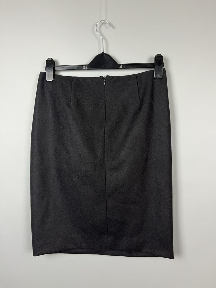 Jil Sander Vintage Jil Sander Wool Midi Skirt Size 27" / US 4 / IT 40 - 3 Thumbnail