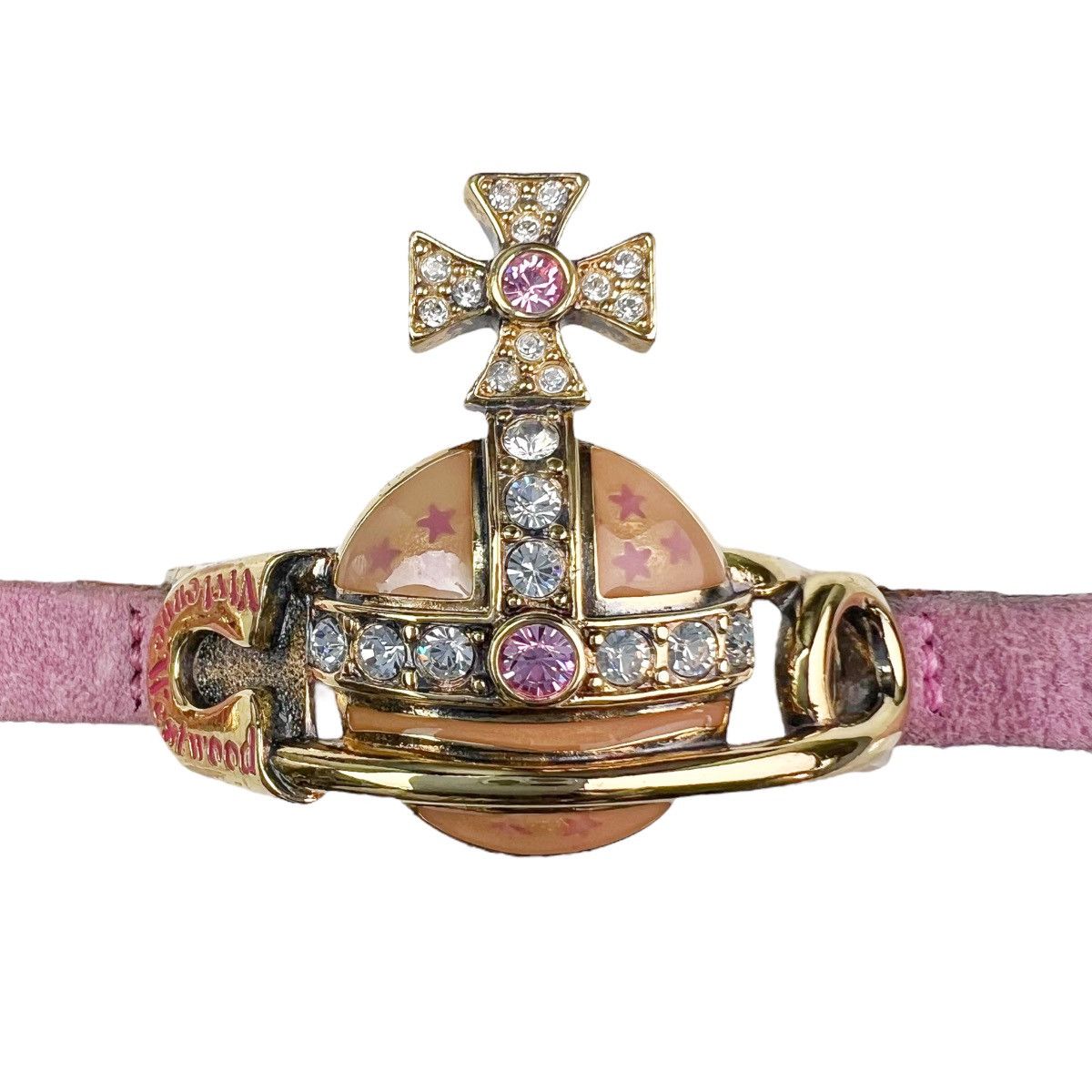 Vivienne Westwood Loelia Enamel-charm Brass Bracelet in Metallic