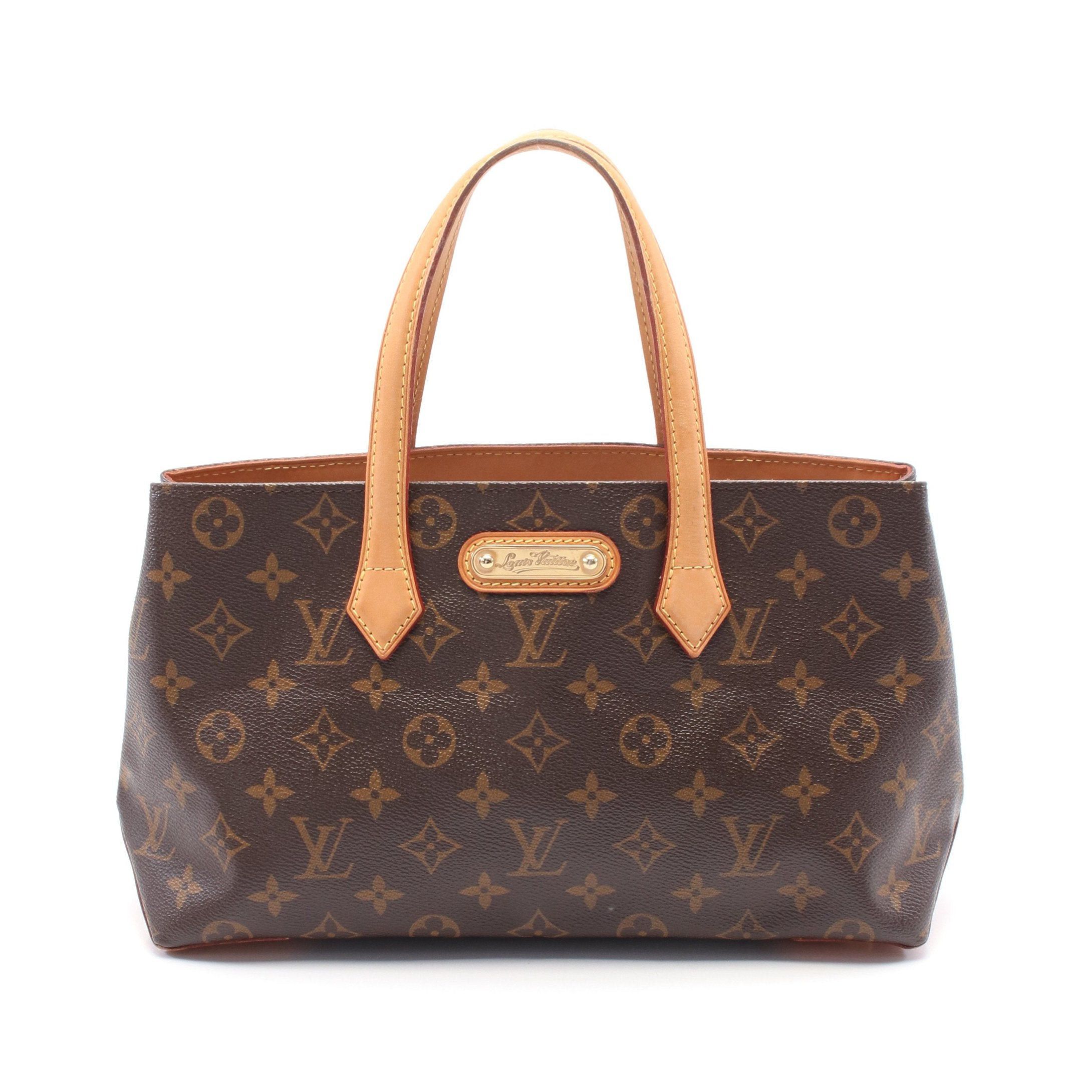 Louis Vuitton Louis Vuitton Wilshire Pm Monogram Handbag Leather Brown Size ONE SIZE - 1 Thumbnail