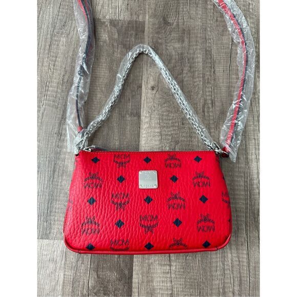 MCM o1mt1gz0225 Size: OS / Shoulder Mini Bag in Red Size ONE SIZE - 4 Thumbnail