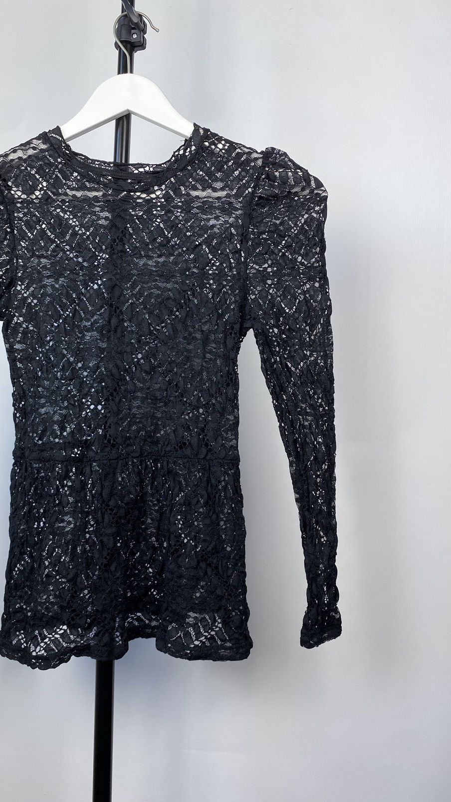 20471120 × Japanese Brand × Vintage Vintage crazy Lace Mesh Gothic Blouse Size S / US 4 / IT 40 - 3 Thumbnail