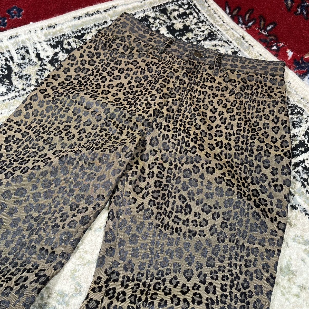 Fendi Vintage Monogram Y2K Luxury Fendi Jeans Leopard Print Pants Size 31" - 3 Thumbnail