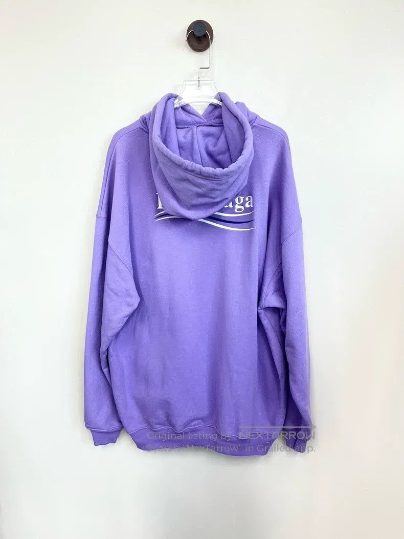 Balenciaga Balenciaga Purple knitted logo letter hooded sweatshirt, s Size US S / EU 44-46 / 1 - 2 Thumbnail