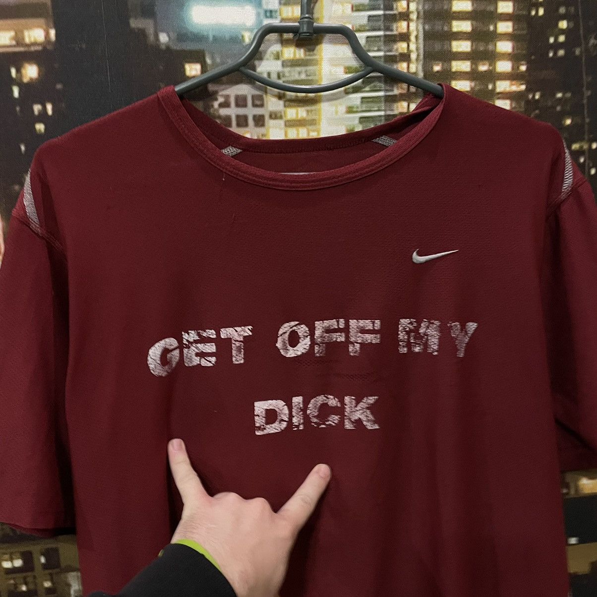 Nike NIKE FIT HUMOR TEE Y2K GET OFF MY D1CK FUNNY PORN XXX Size US M / EU 48-50 / 2 - 4 Thumbnail