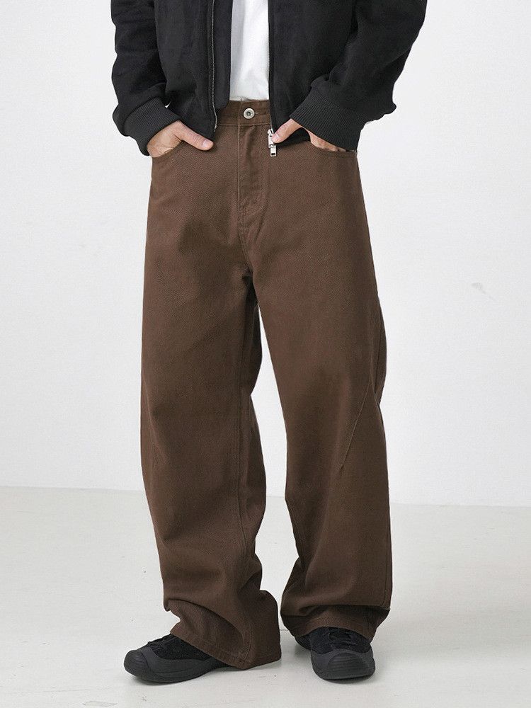 Japanese Brand × Jean Retro loose straight leg wide leg jeans Size US 32 / EU 48 - 3 Thumbnail