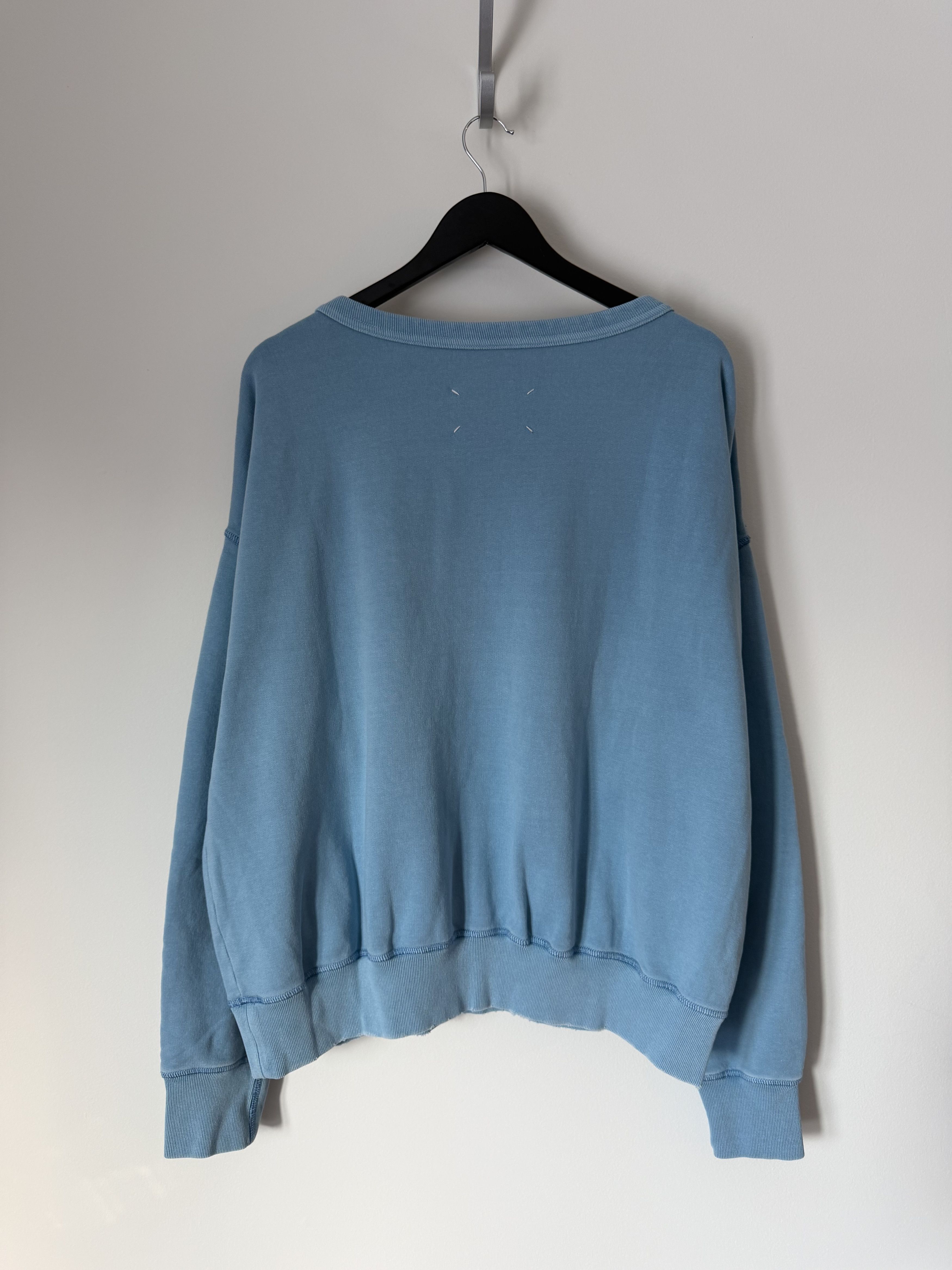 Maison Margiela Maison Margiela French Terry Crewneck Sweatshirt in Blue Size US L / EU 52-54 / 3 - 5 Thumbnail