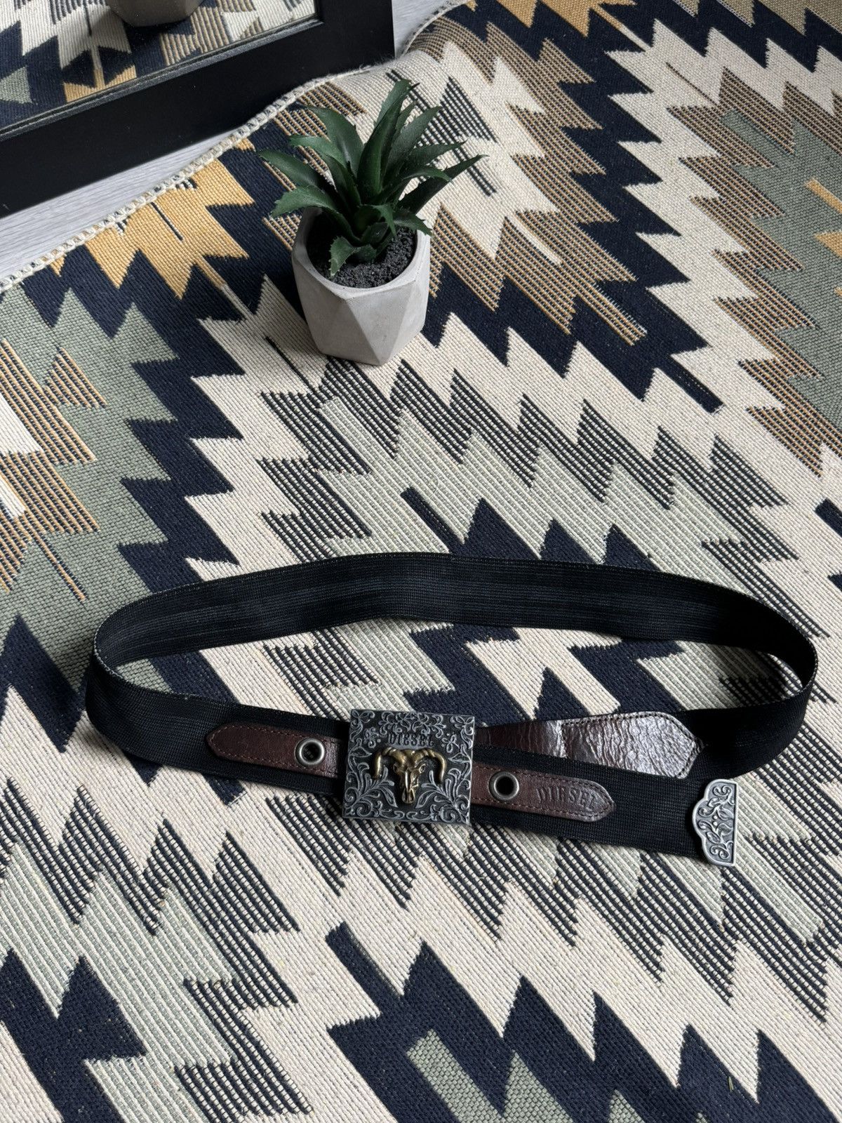 Diesel Vintage Diesel Y2K Big Logo Metal Belt Size ONE SIZE - 5 Thumbnail