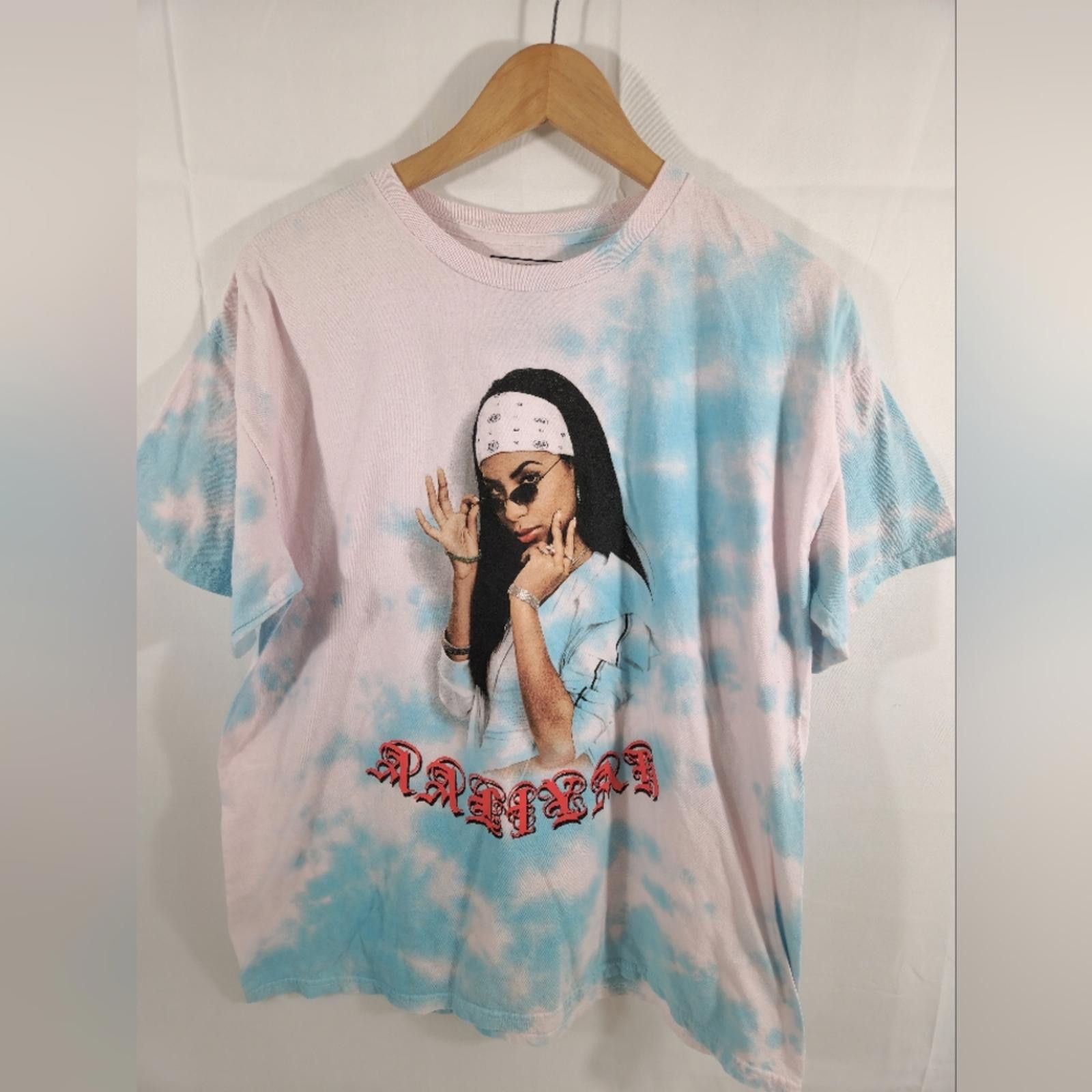 Designer Aaliyah Tie-Dye T-Shirt - Vintage Streetwear Size US L / EU 52-54 / 3 - 1 Thumbnail