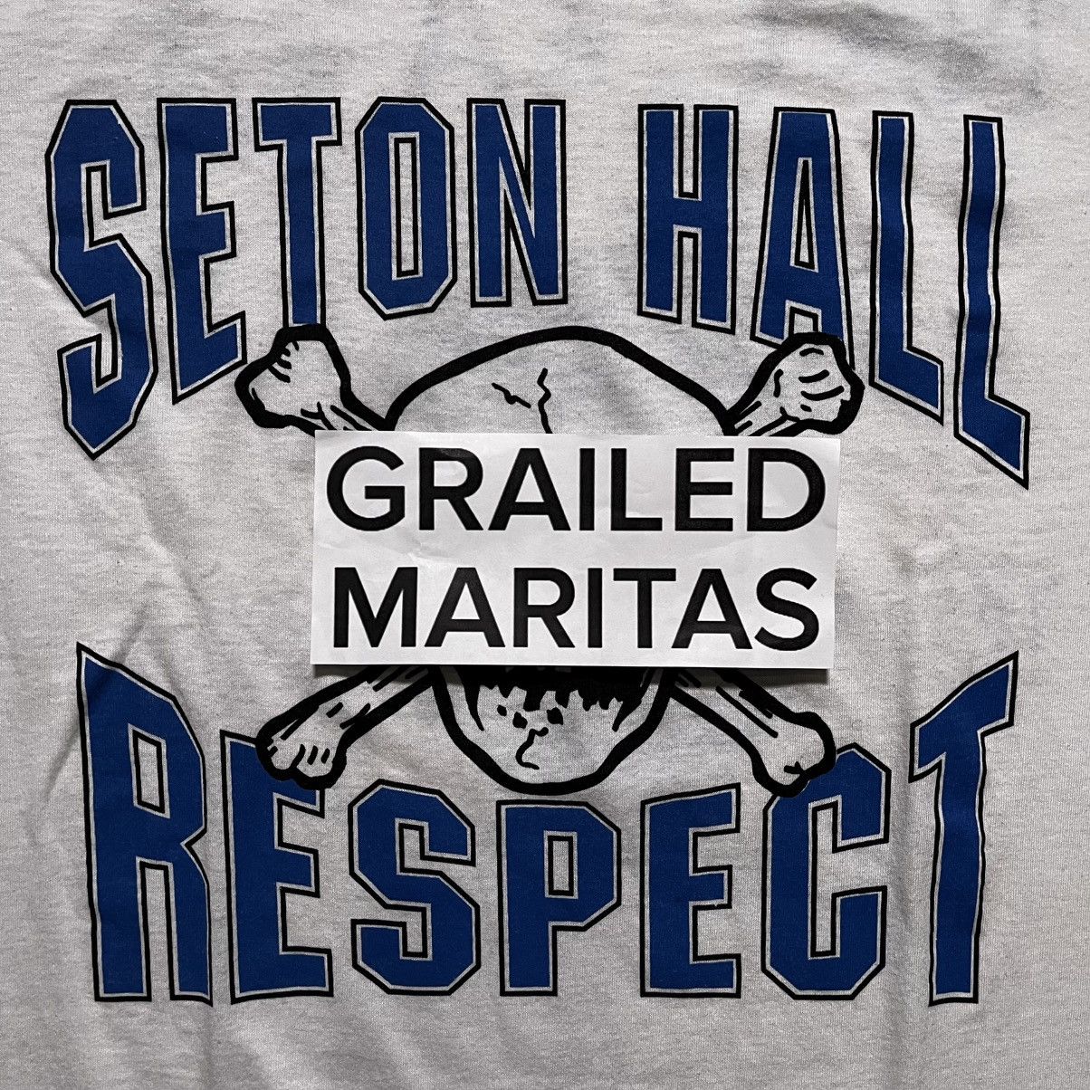 Vintage [Vintage] Seton Hall 1989 NCAA Final Four Ringer Shirt Size US XL / EU 56 / 4 - 5 Thumbnail